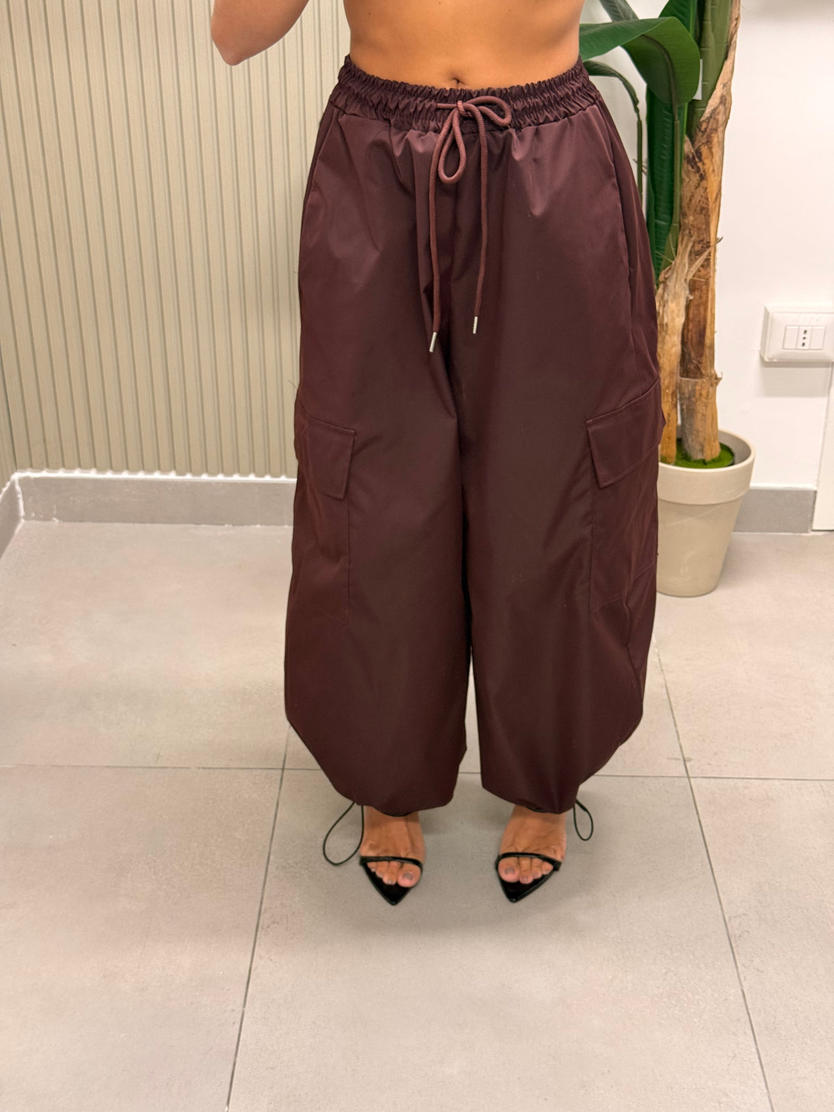 PANTALONE CARGO MELISSA BORDEAUX