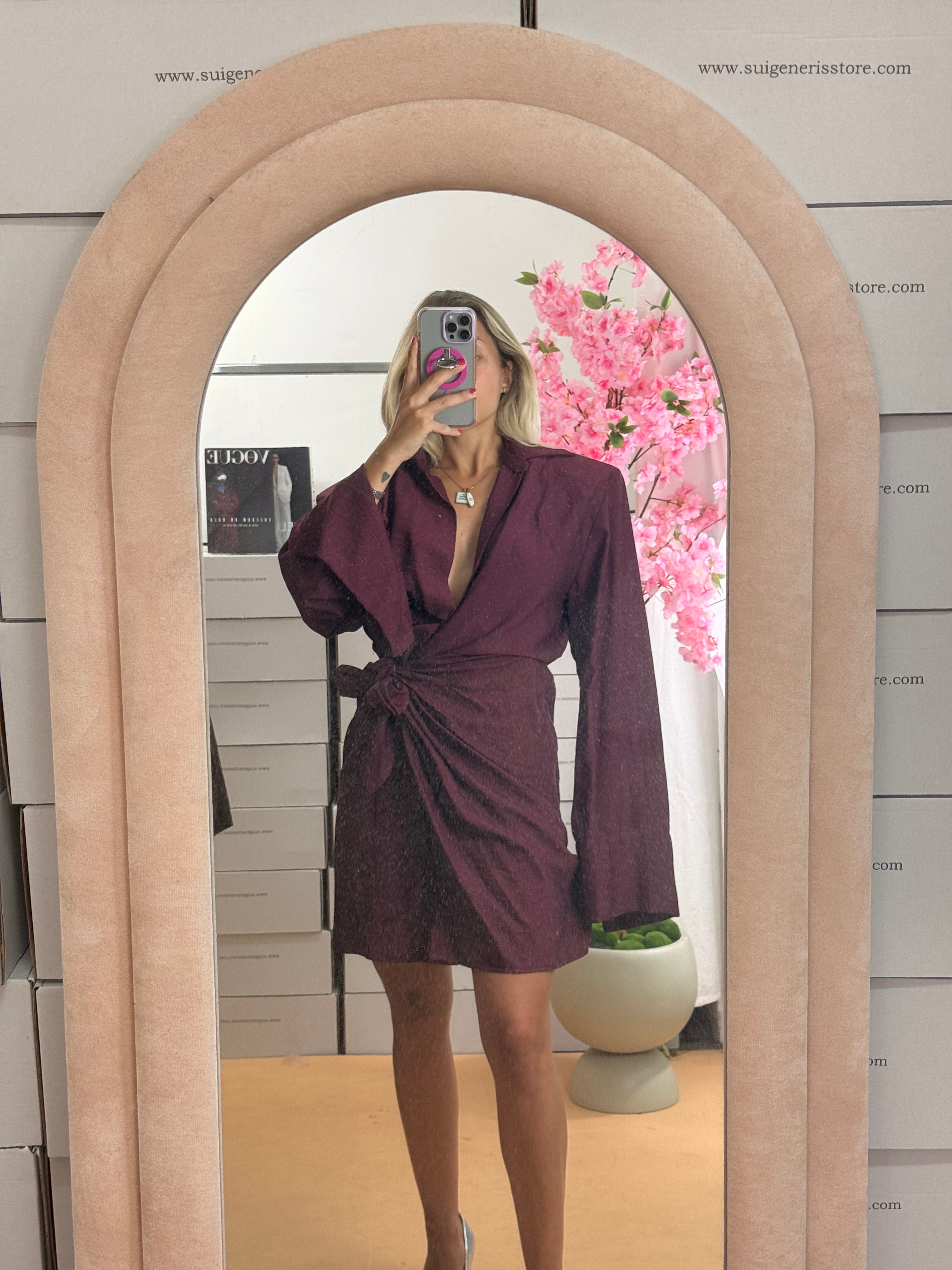 MINI DRESS GILDA PRUGNA