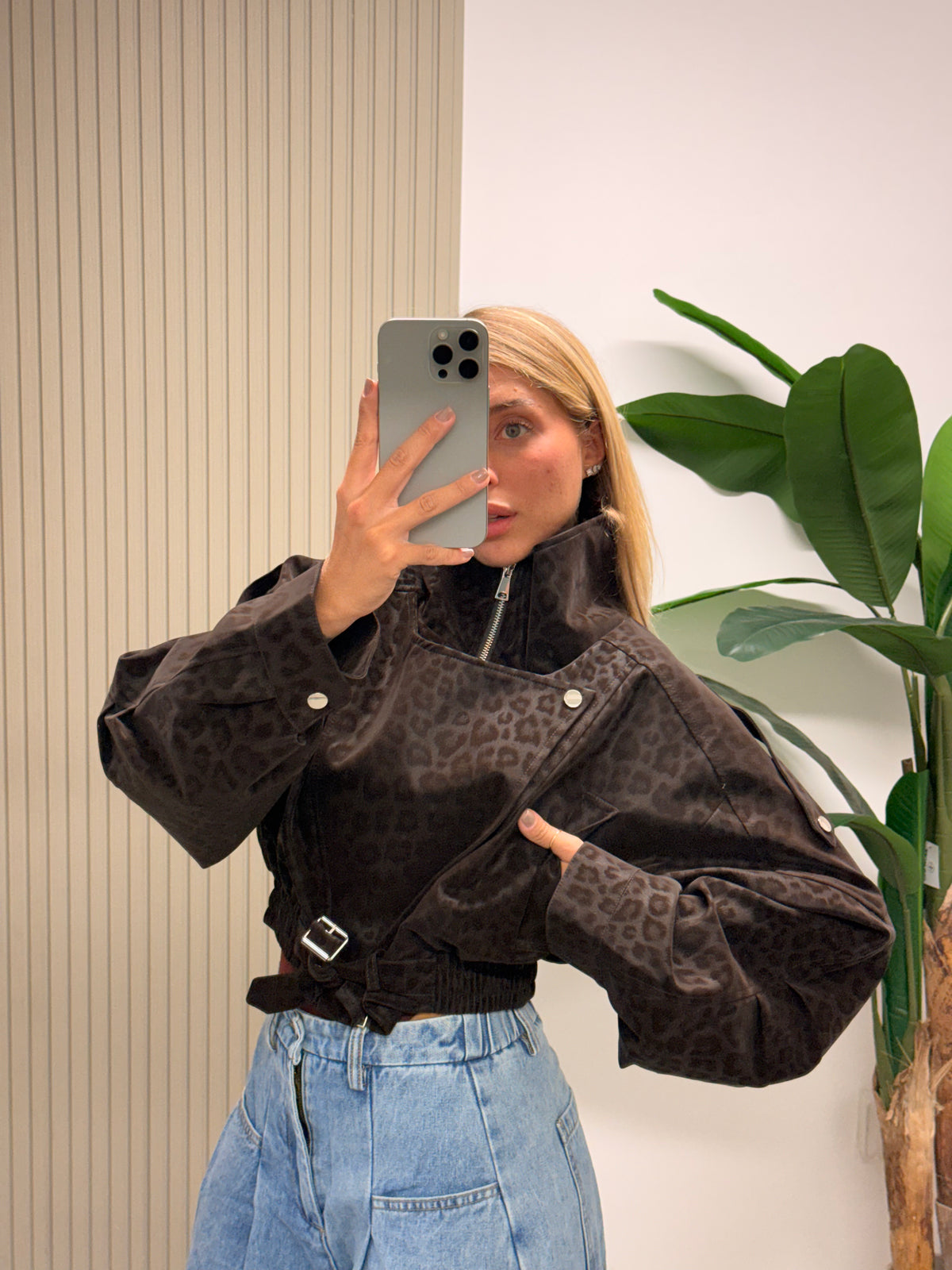 BOMBER ANIMALIER IMPERMEABILE