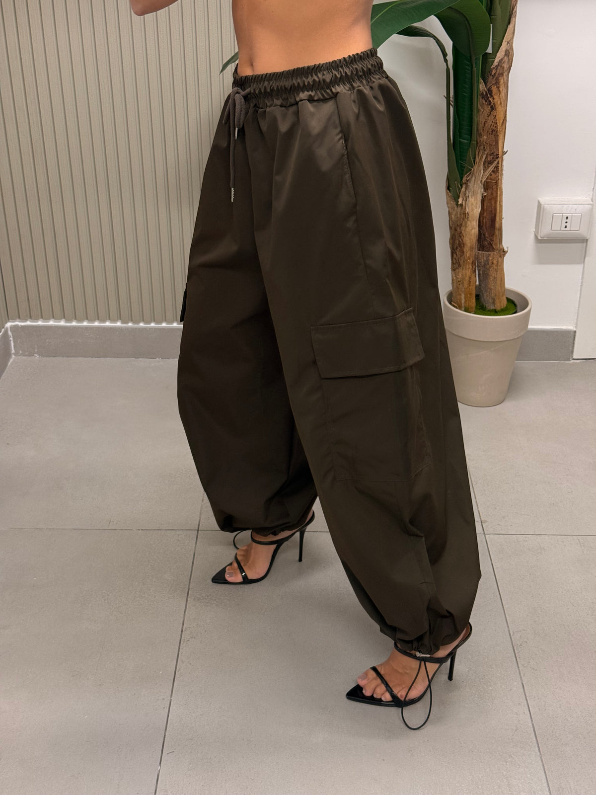 PANTALONE CARGO MELISSA MARRONE