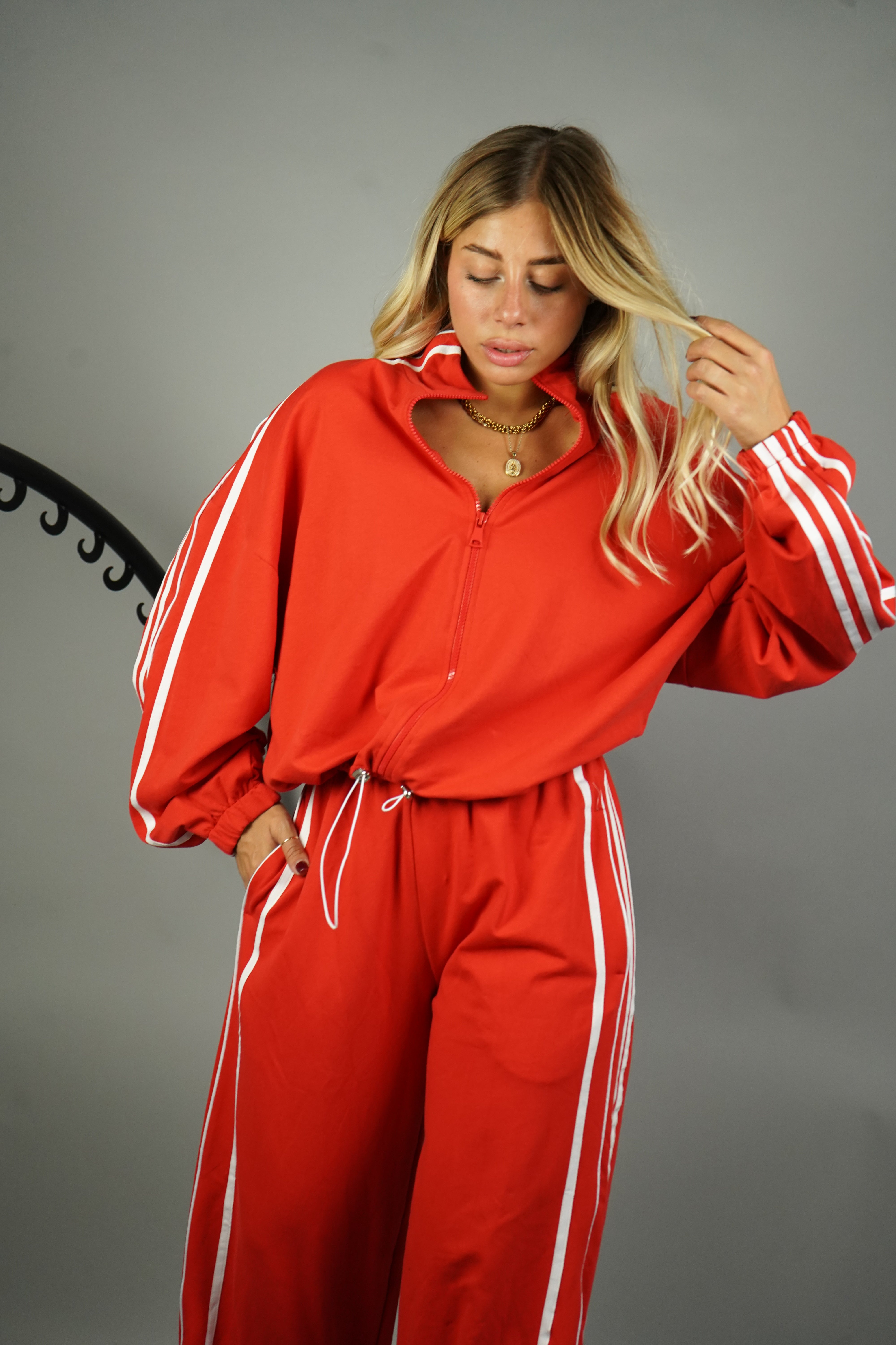 COORDINATO TUTA DAISY ROSSO