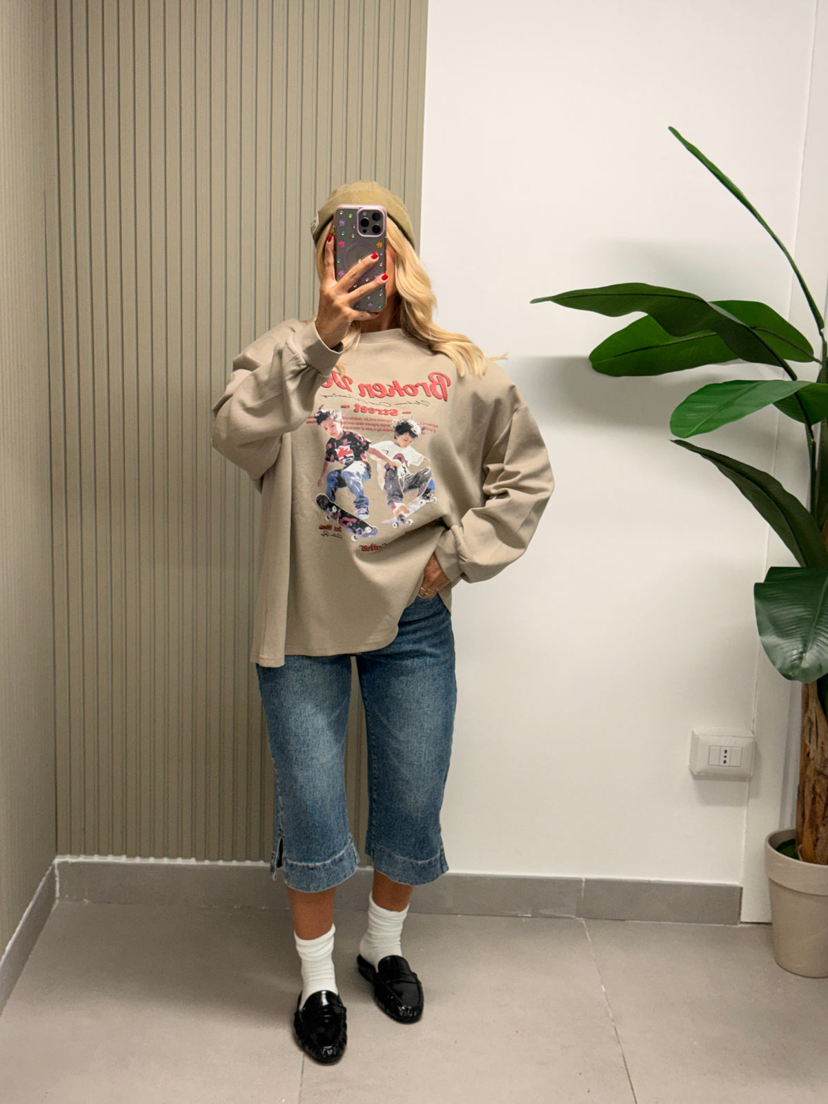FELPA SKATE BEIGE