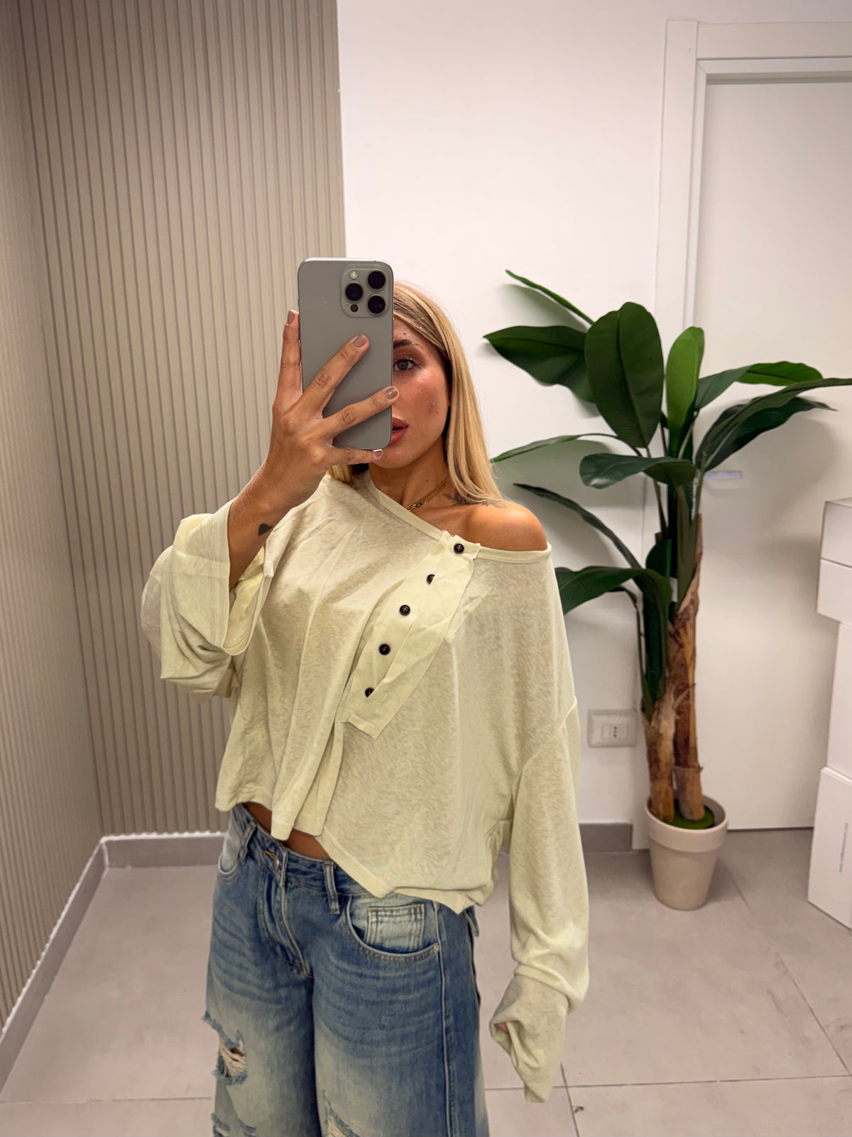 T-SHIRT CROP GIRLFRIEND PANNA