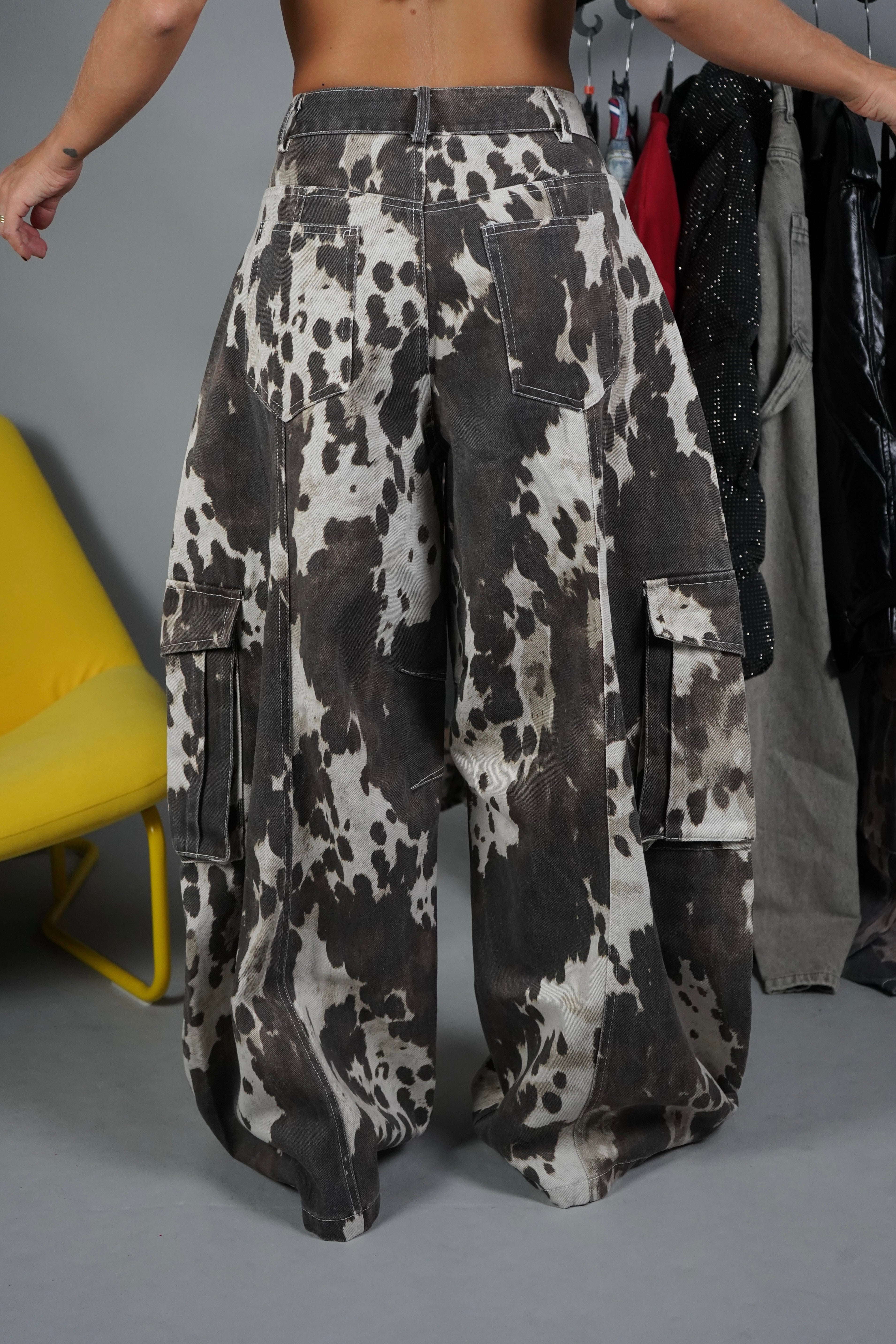 JEANS ANIMALIER PANNA