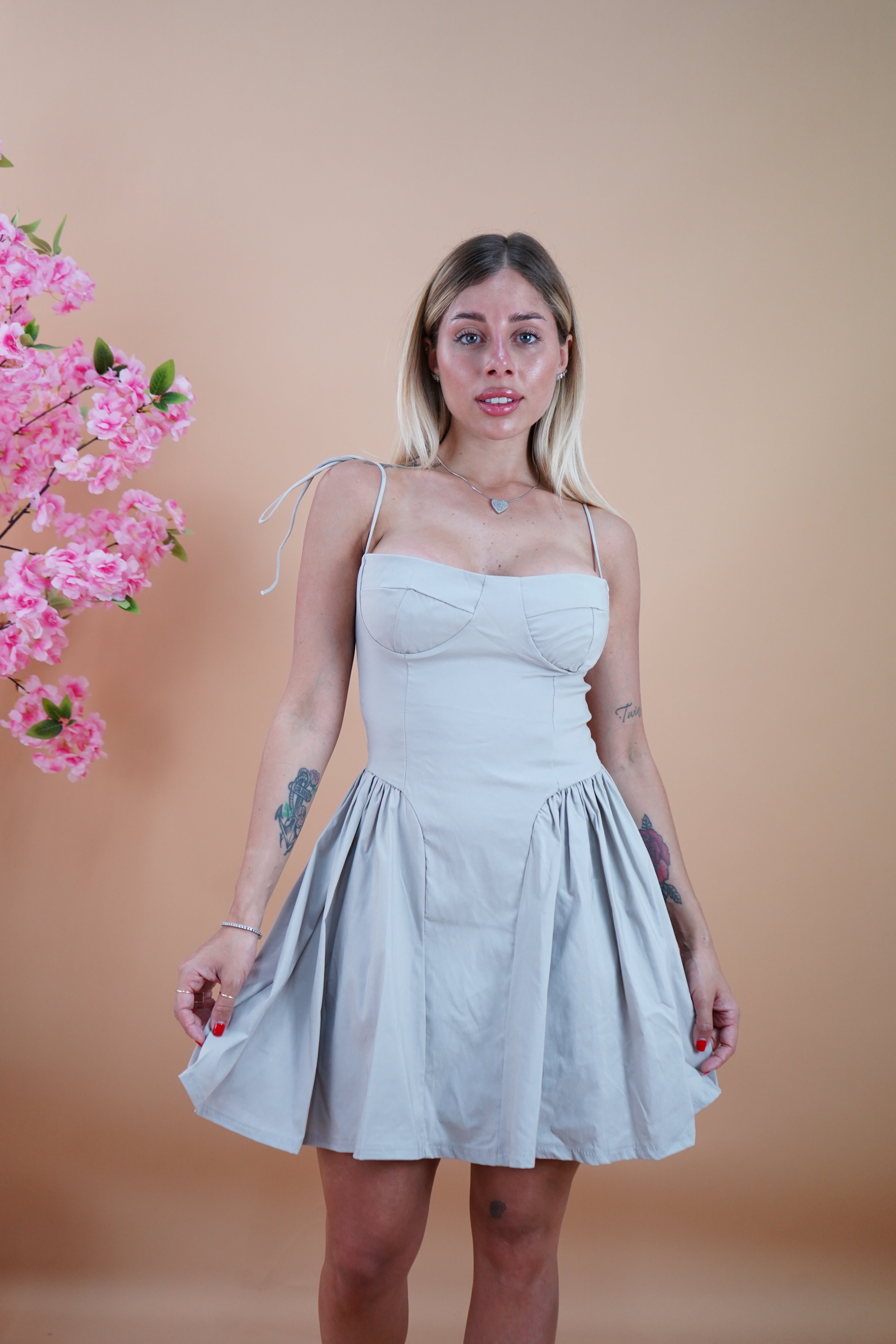 MINI DRESS POLLY BEIGE