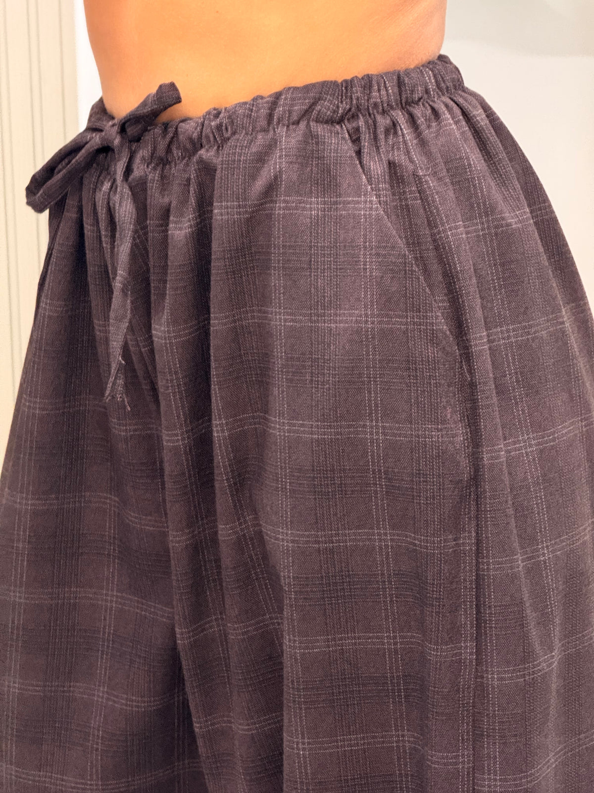 PANTALONE BALLON QUADRETTI VINACCIA