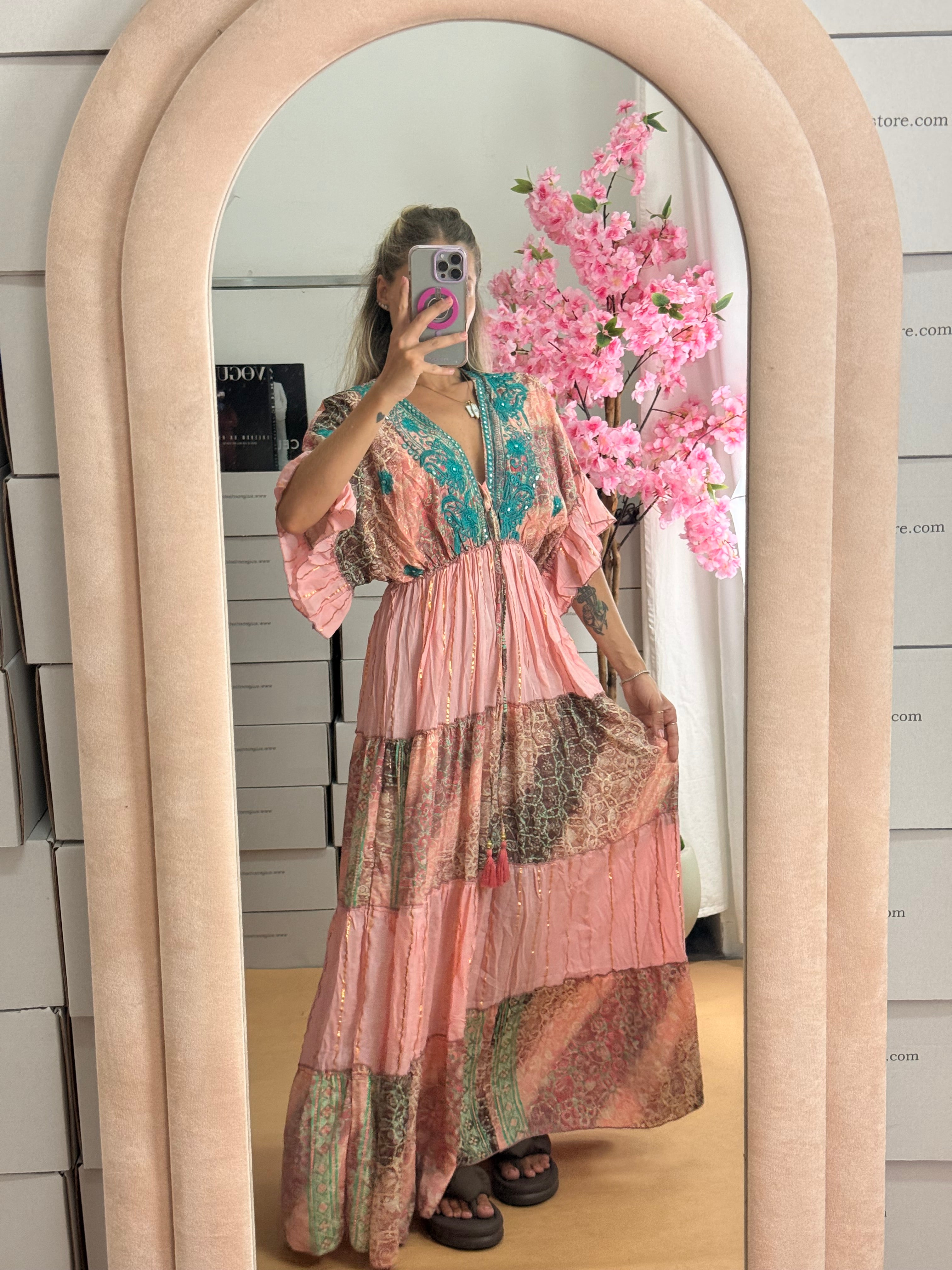 DRESS PARTENOPE ROSA