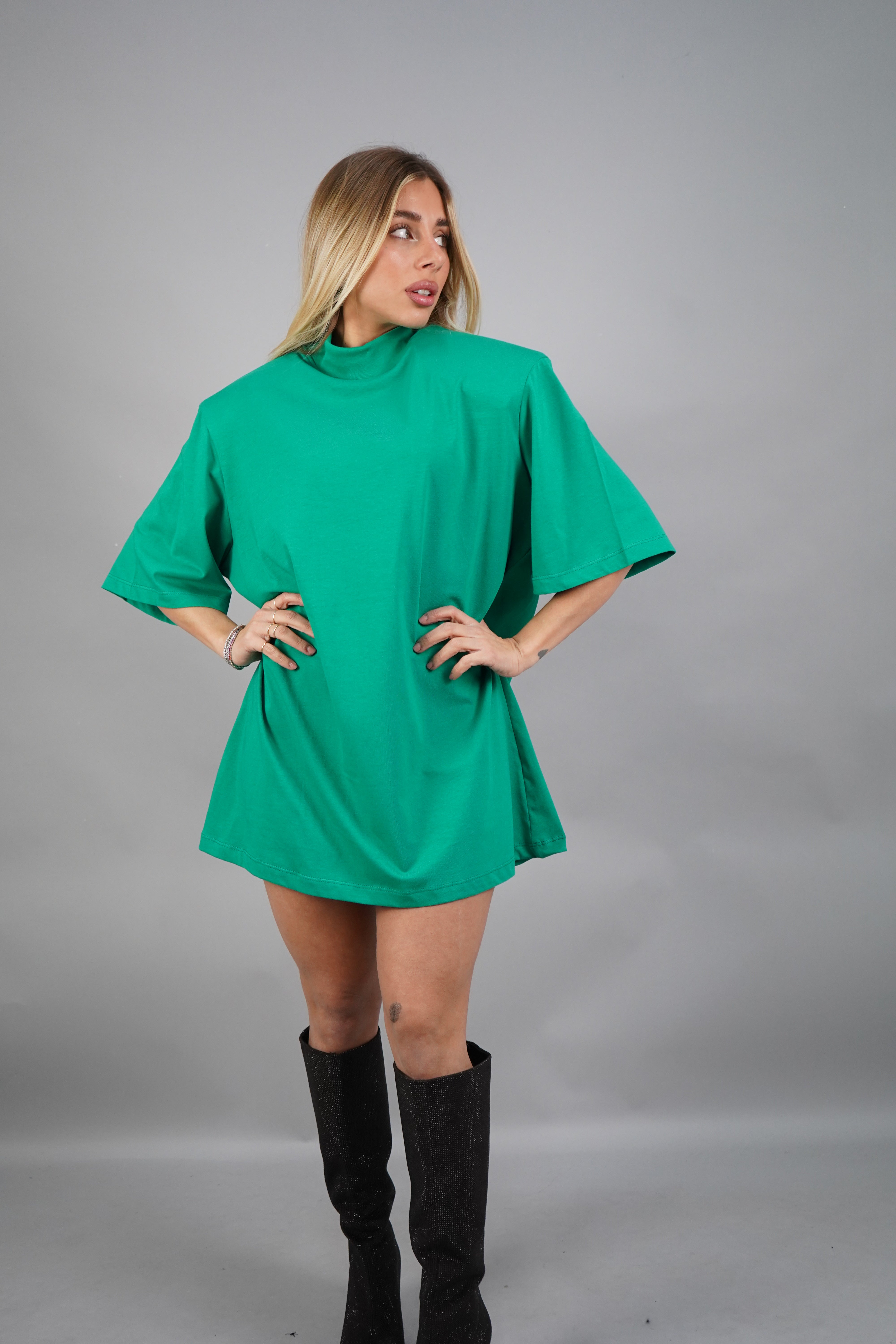 MAXI T-SHIRT CLOE VERDE SMERALDO