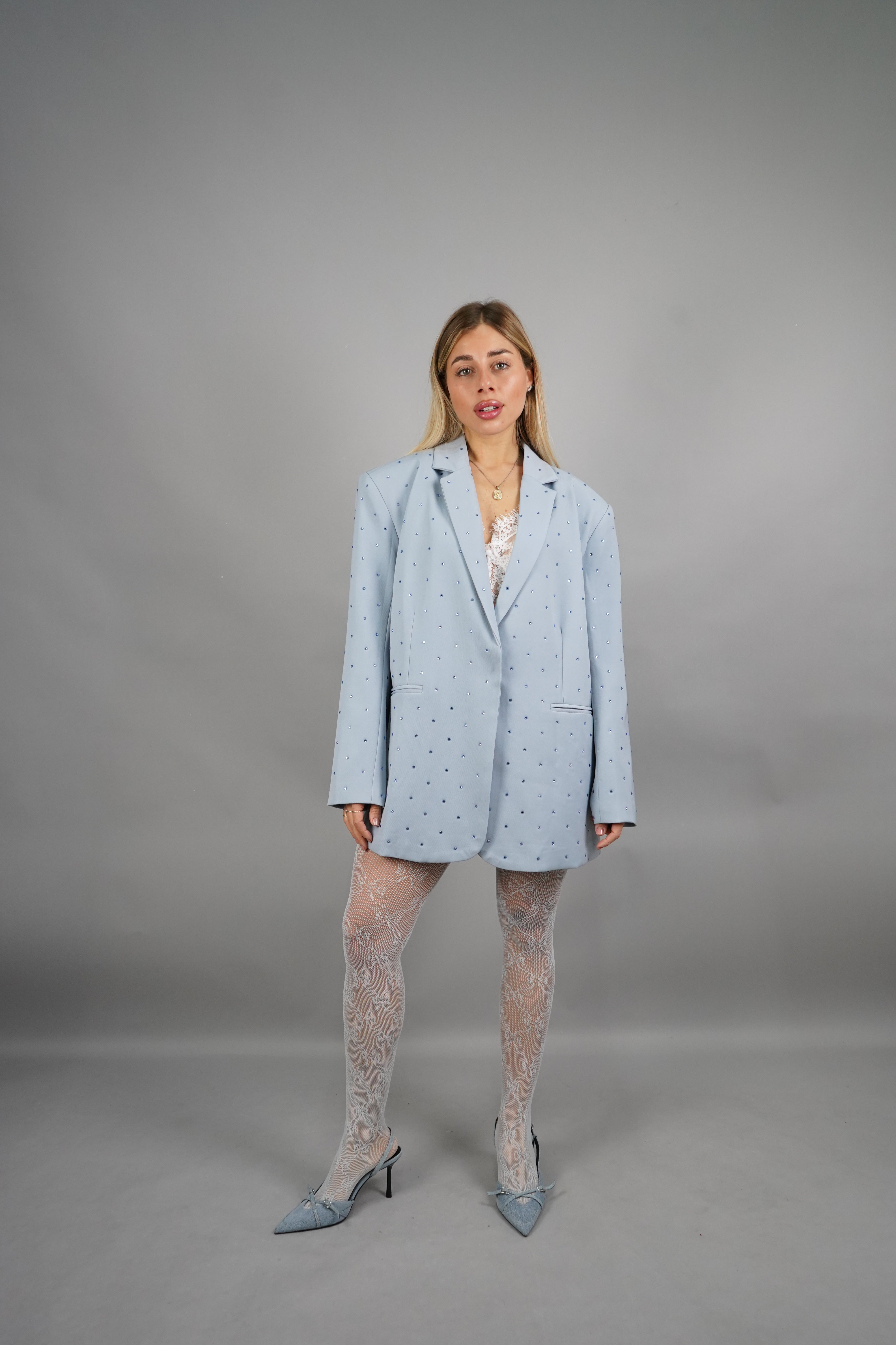 BLAZER OVERSIZE LUCE AZZURRA