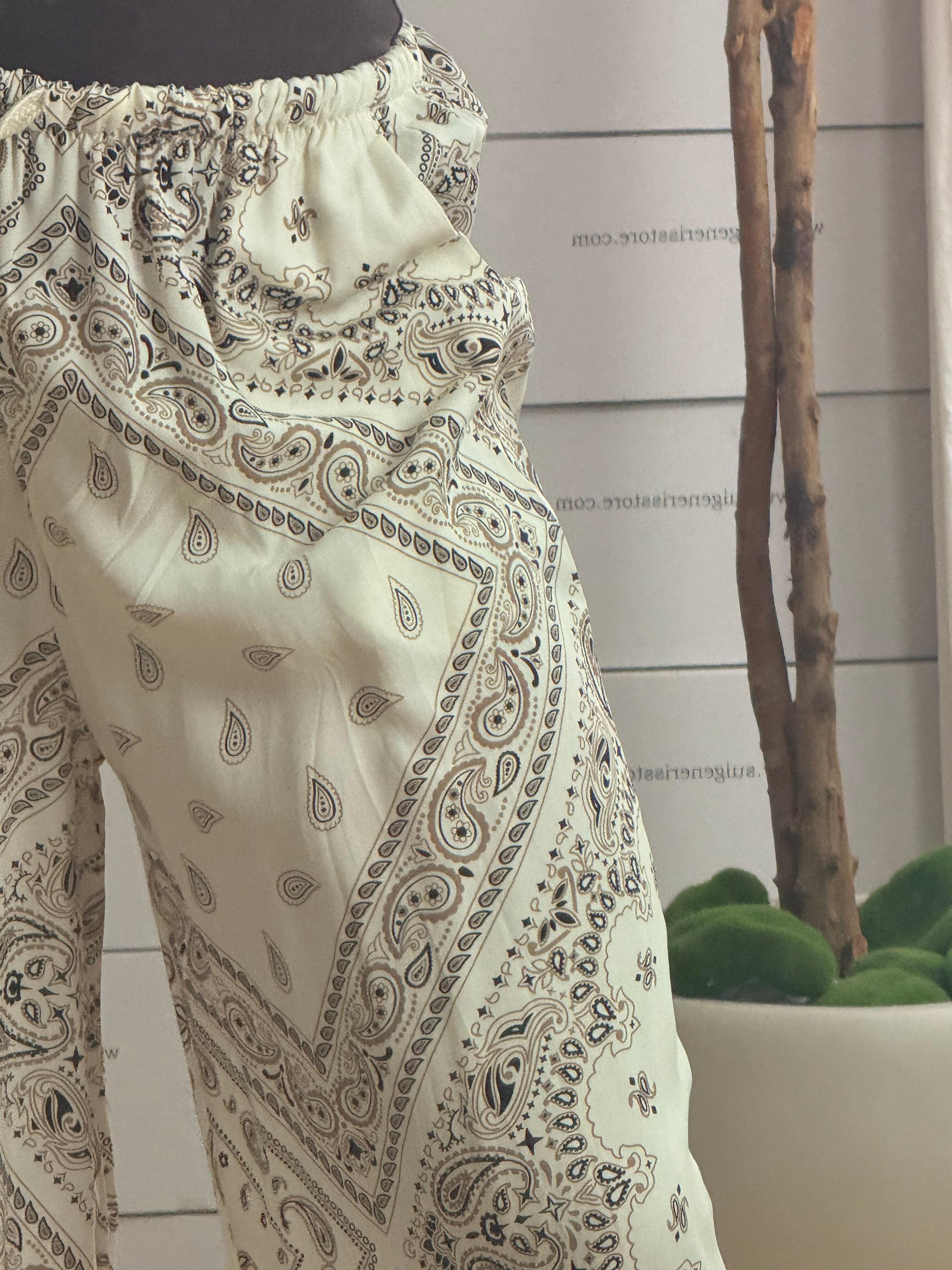 PANTALONE BANDANA PANNA