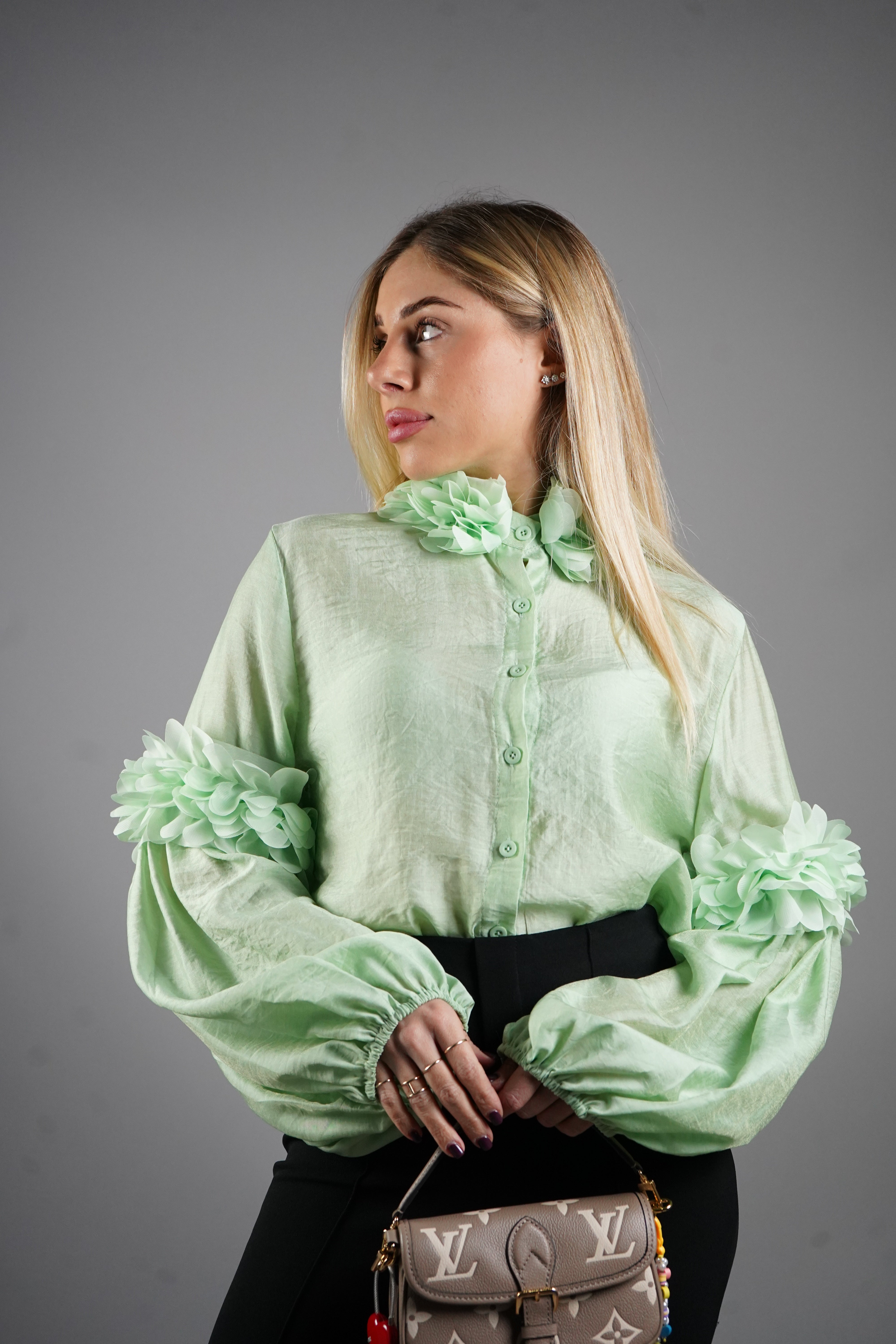 CAMICIA PEONIA VERDE