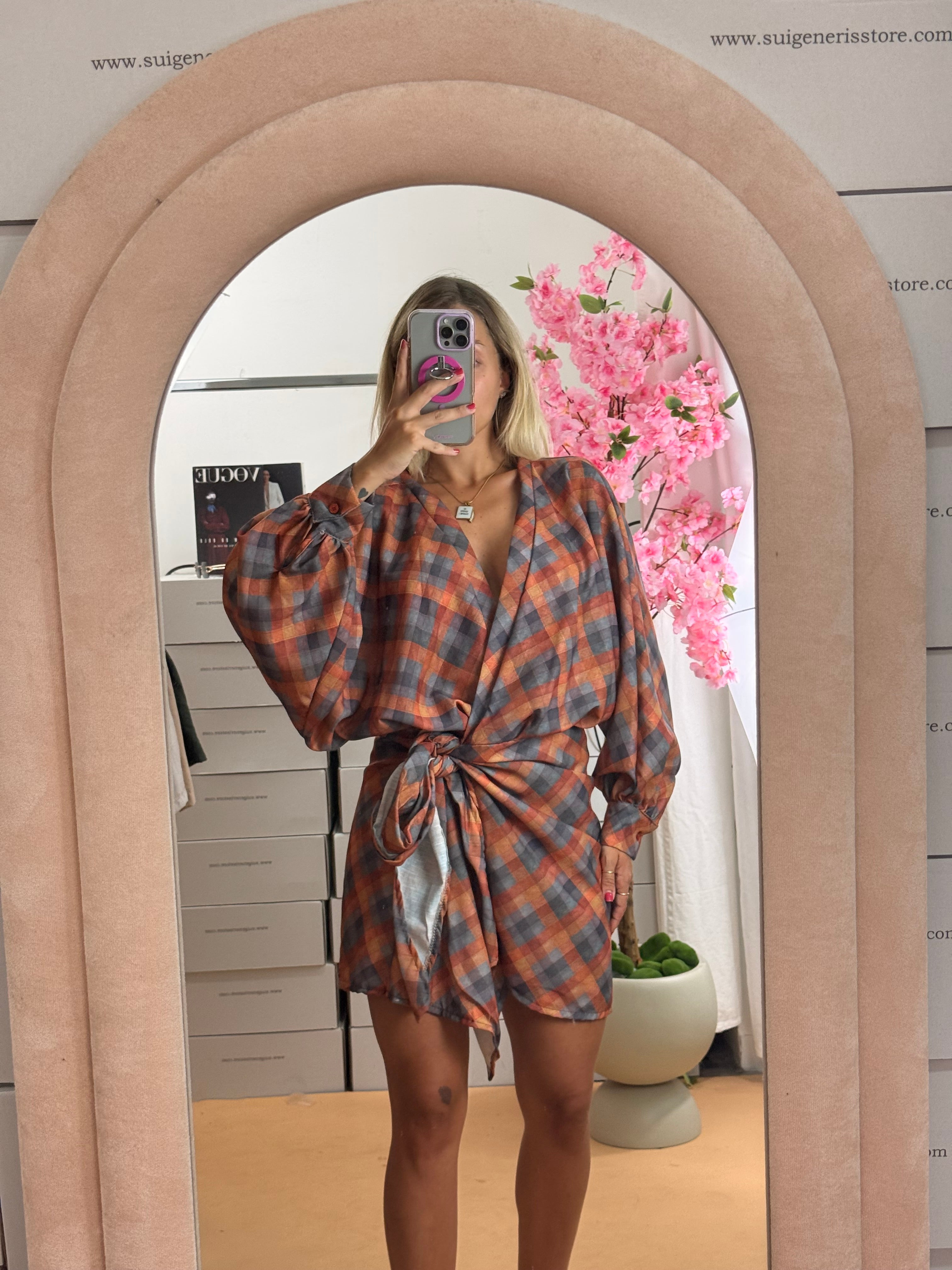 MINI DRESS MYKONOS QUADRI
