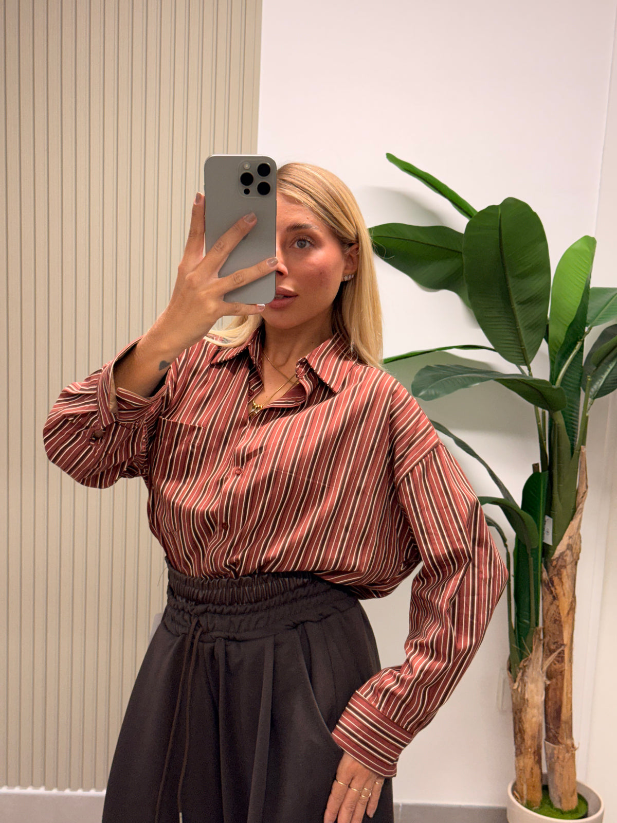 CAMICIA RIGHE RUGGINE