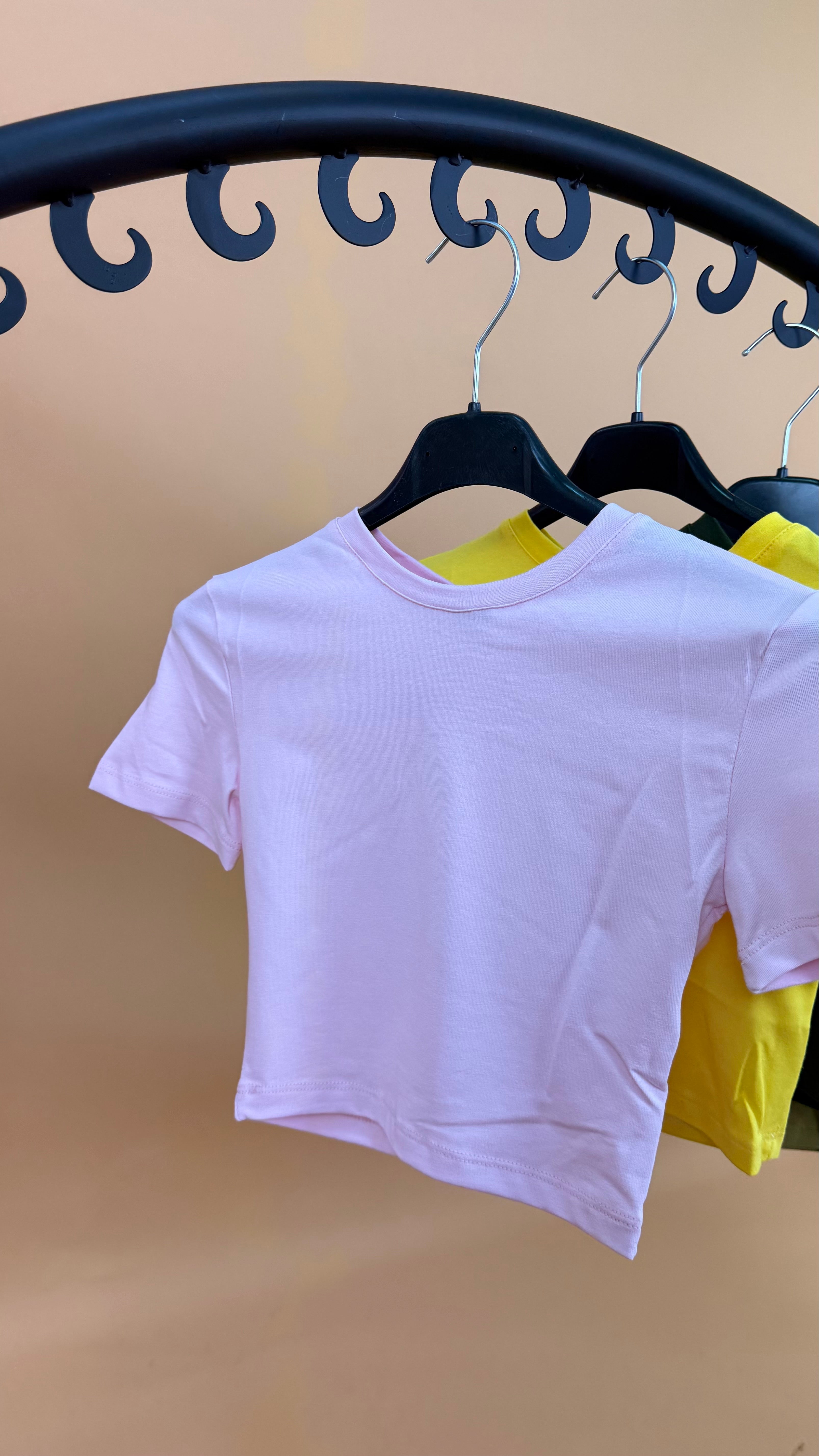 T-SHIRT CROP LUMINA (vari colori)