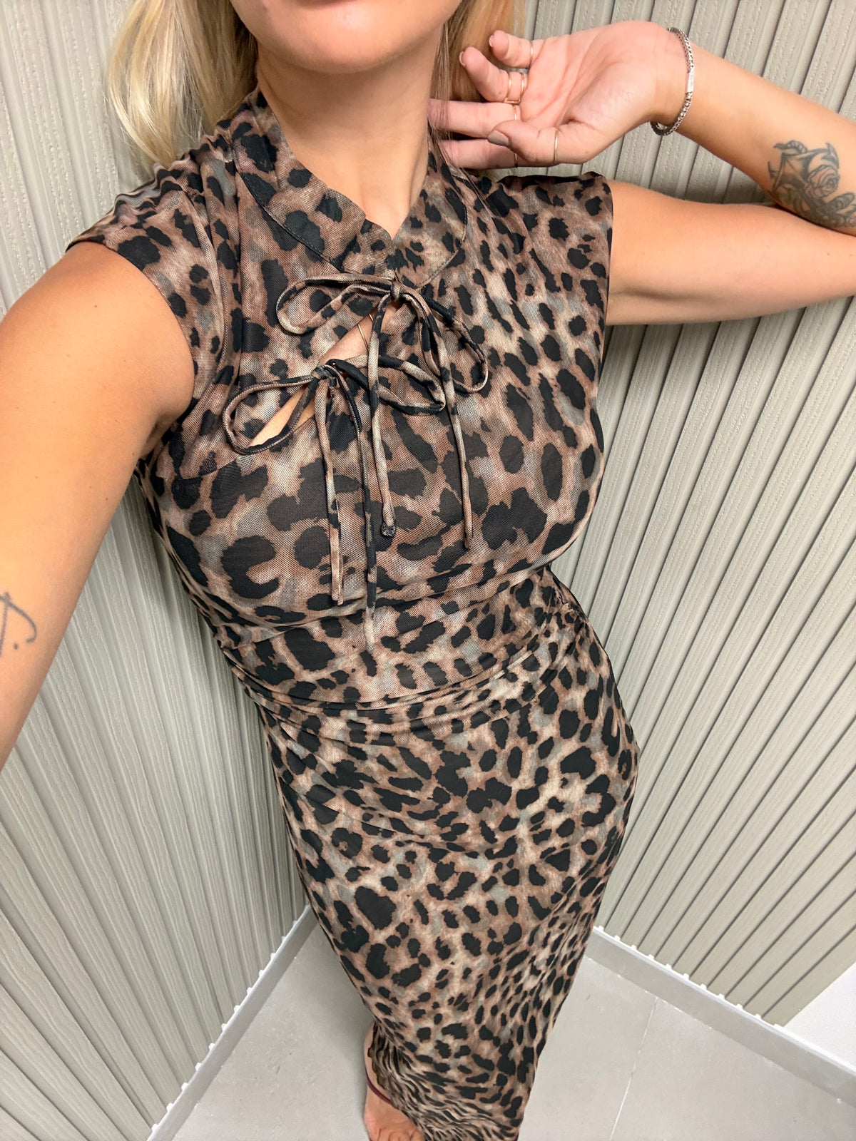 LONG DRESS ANIMALIER