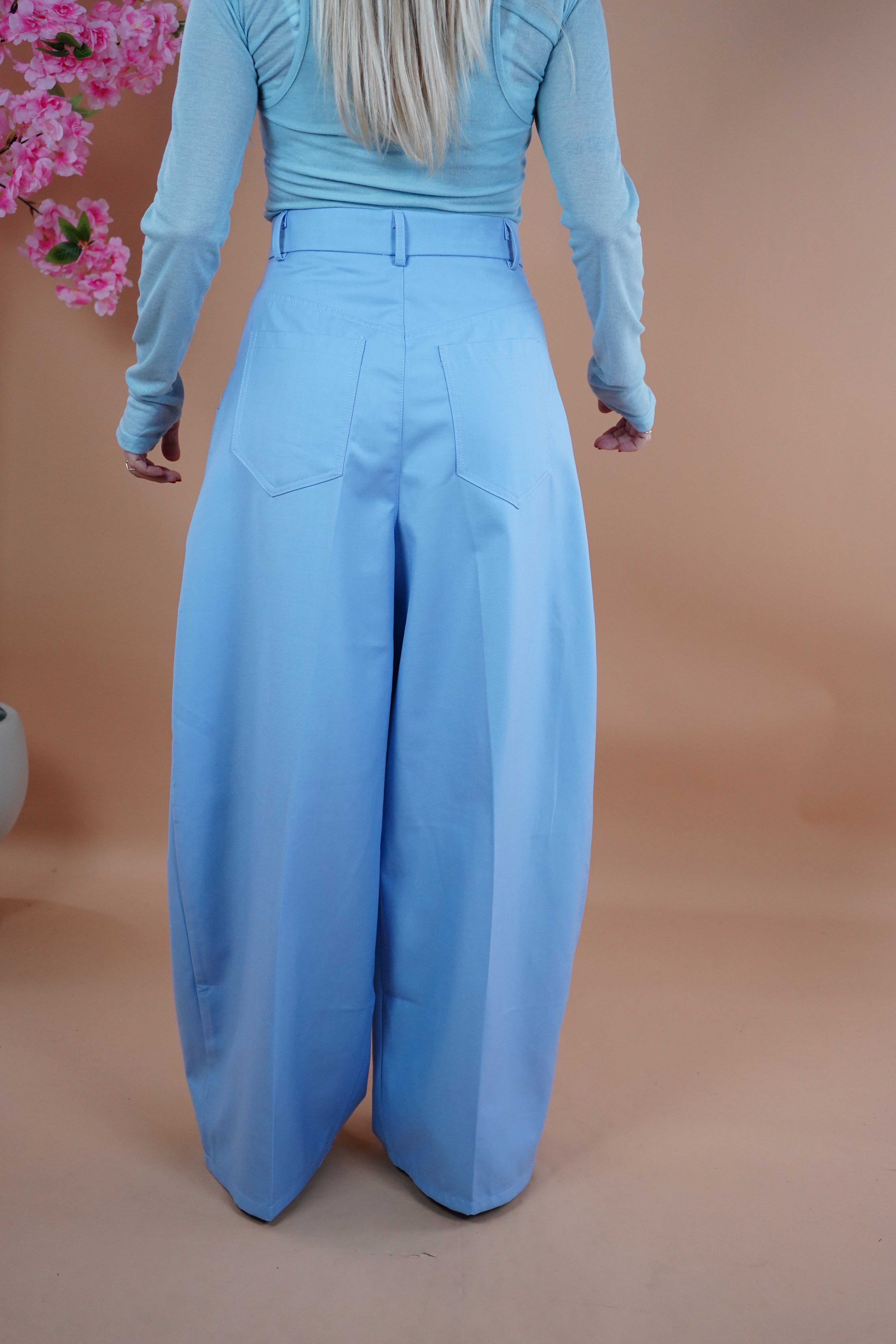 PANTALONE ANASTASIA AZZURRO