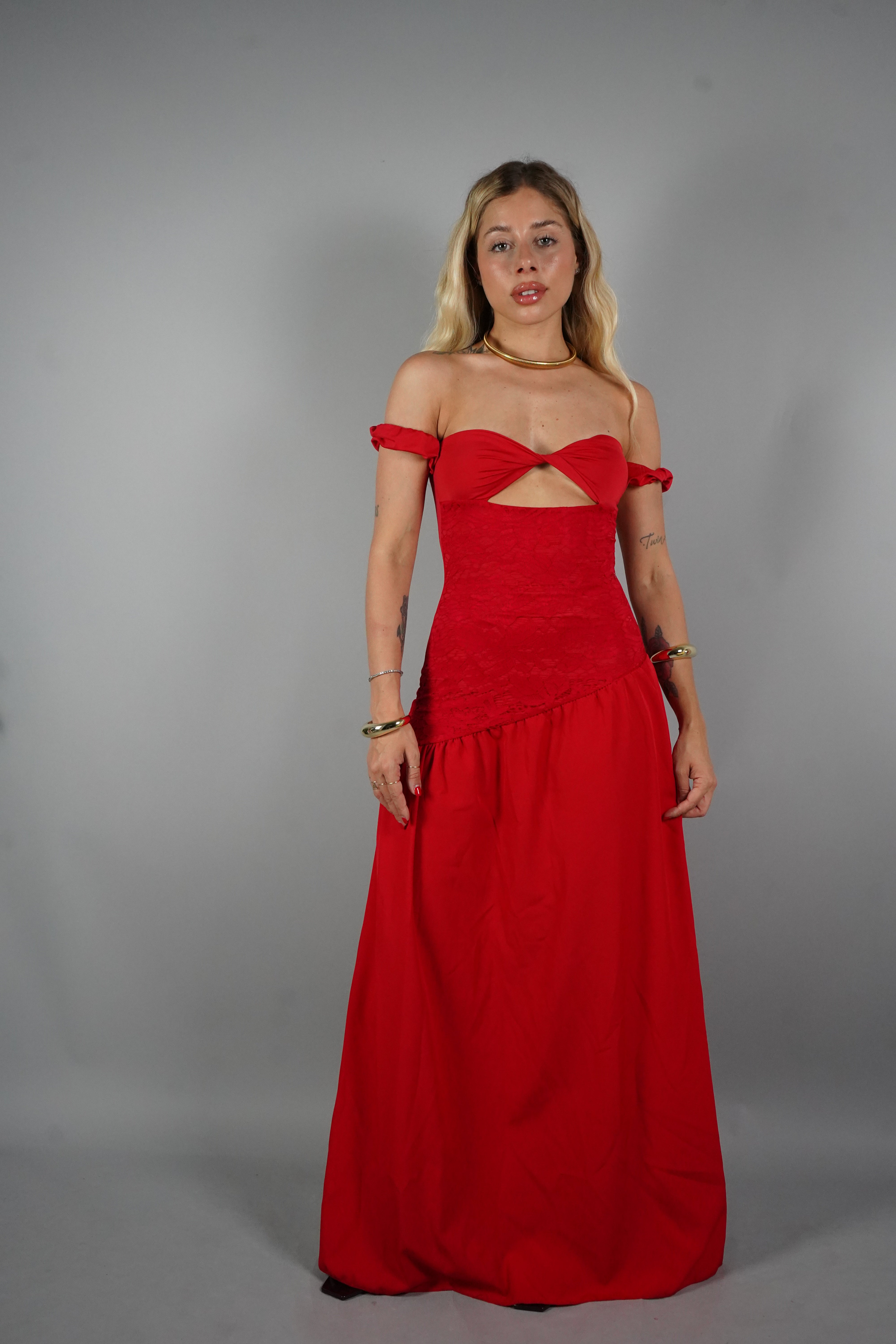 LONG DRESS ANITA ROSSO