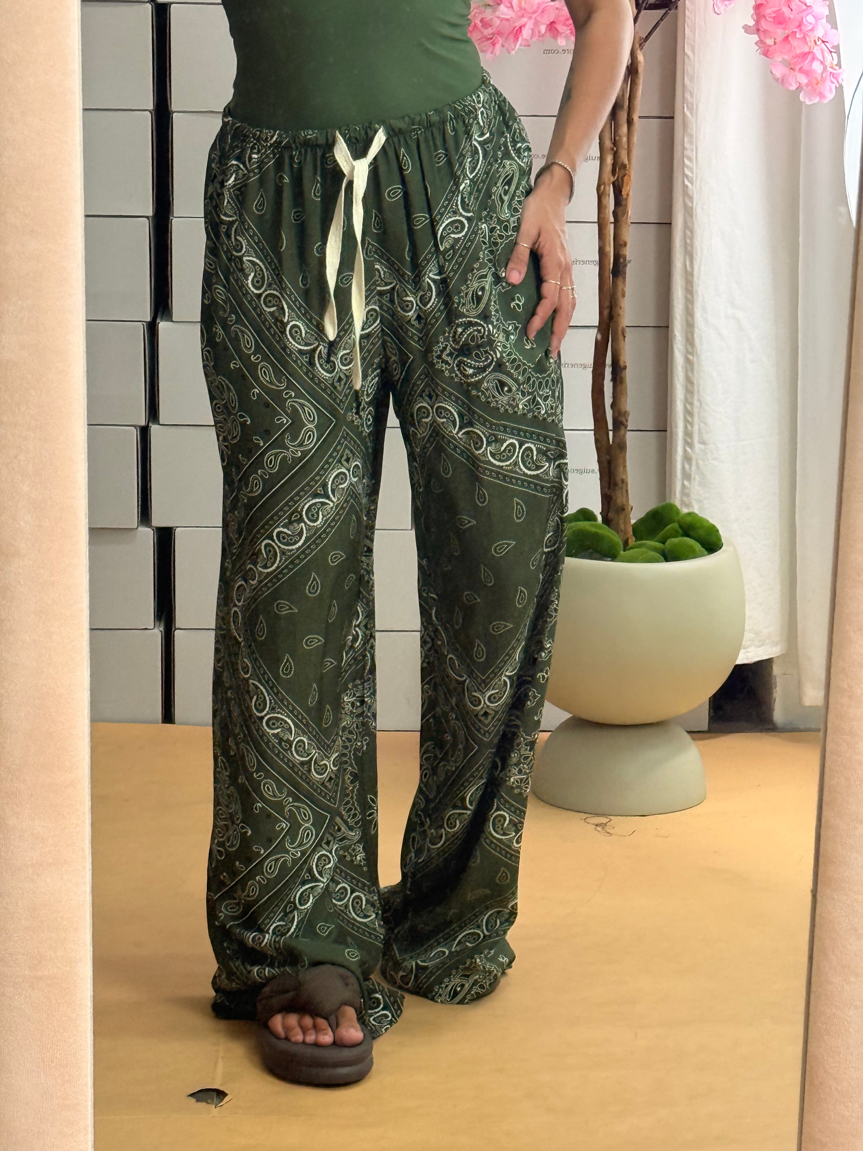 PANTALONE BANDANA VERDE