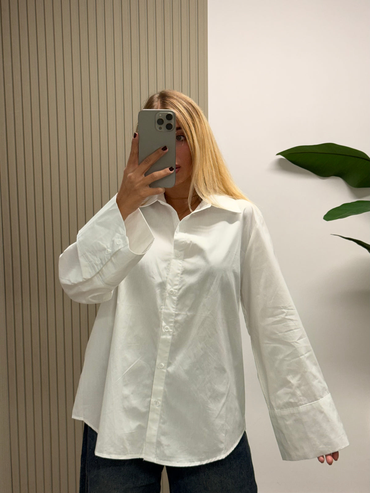 CAMICIA REGULAR MANICA LARGA BIANCA