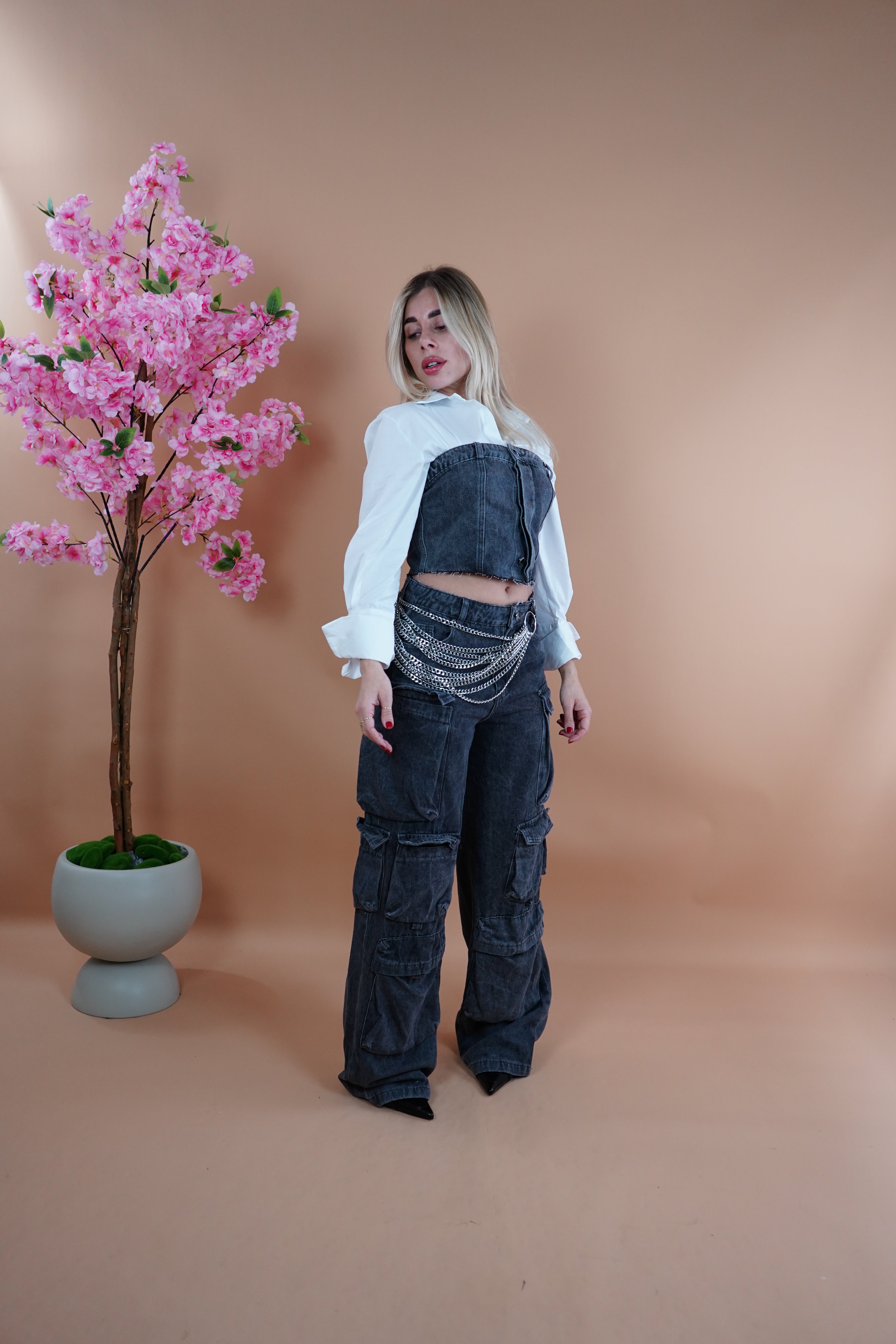 COORDINATO DENIM CARGO SESE
