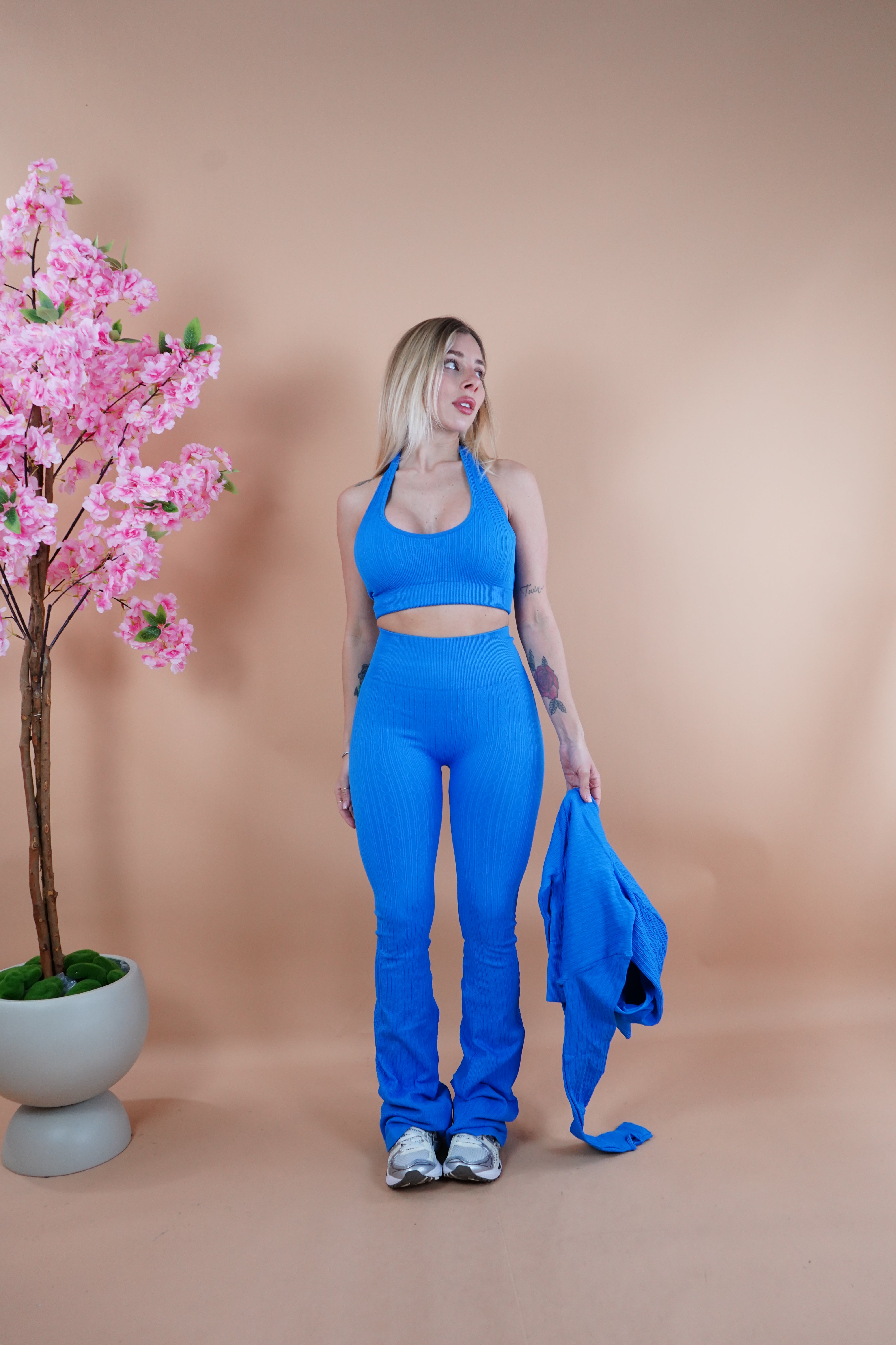 COORDINATO GYM PAOLA BLU CHIARO