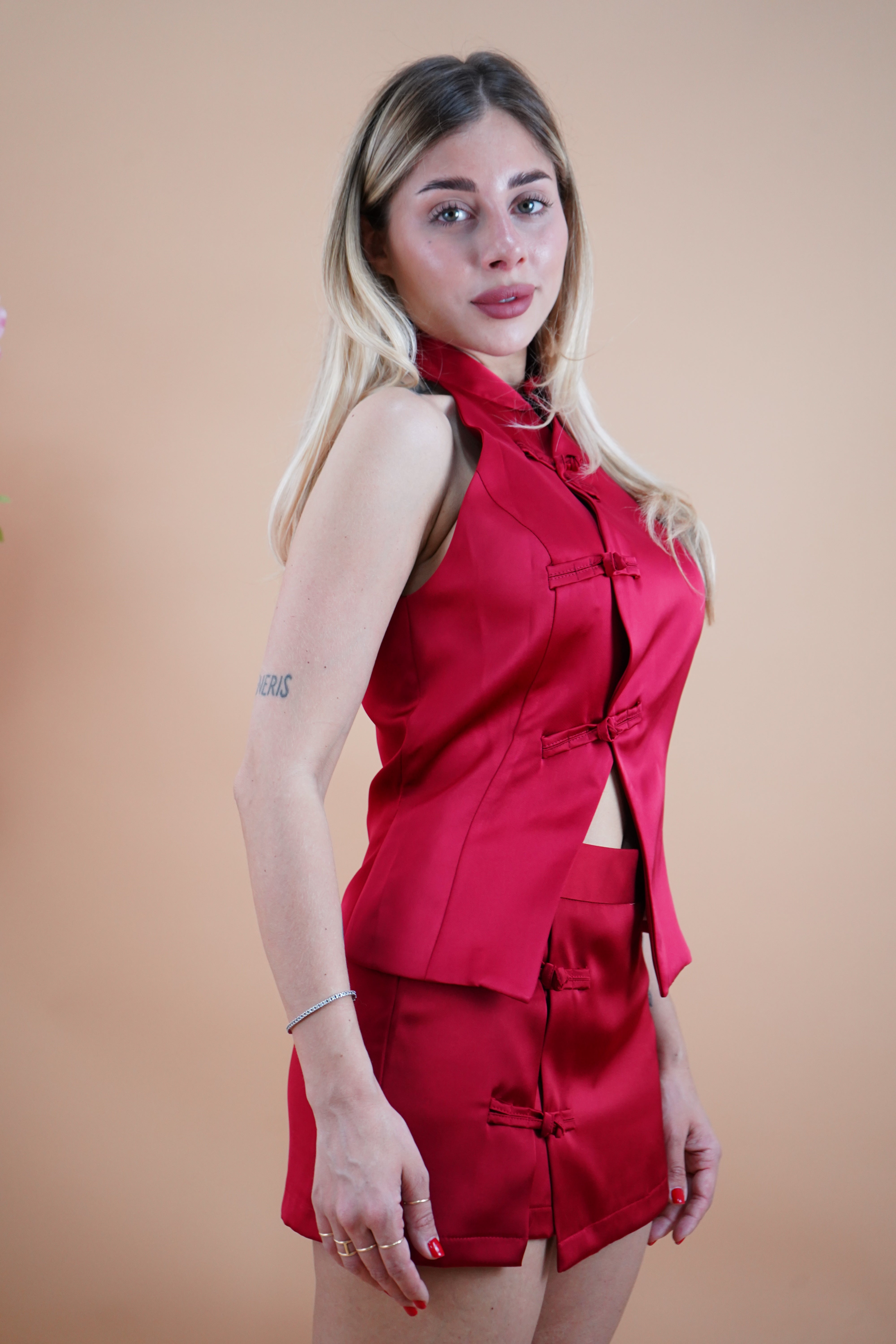 COORDINATO ANIMA ROSSO by lumina