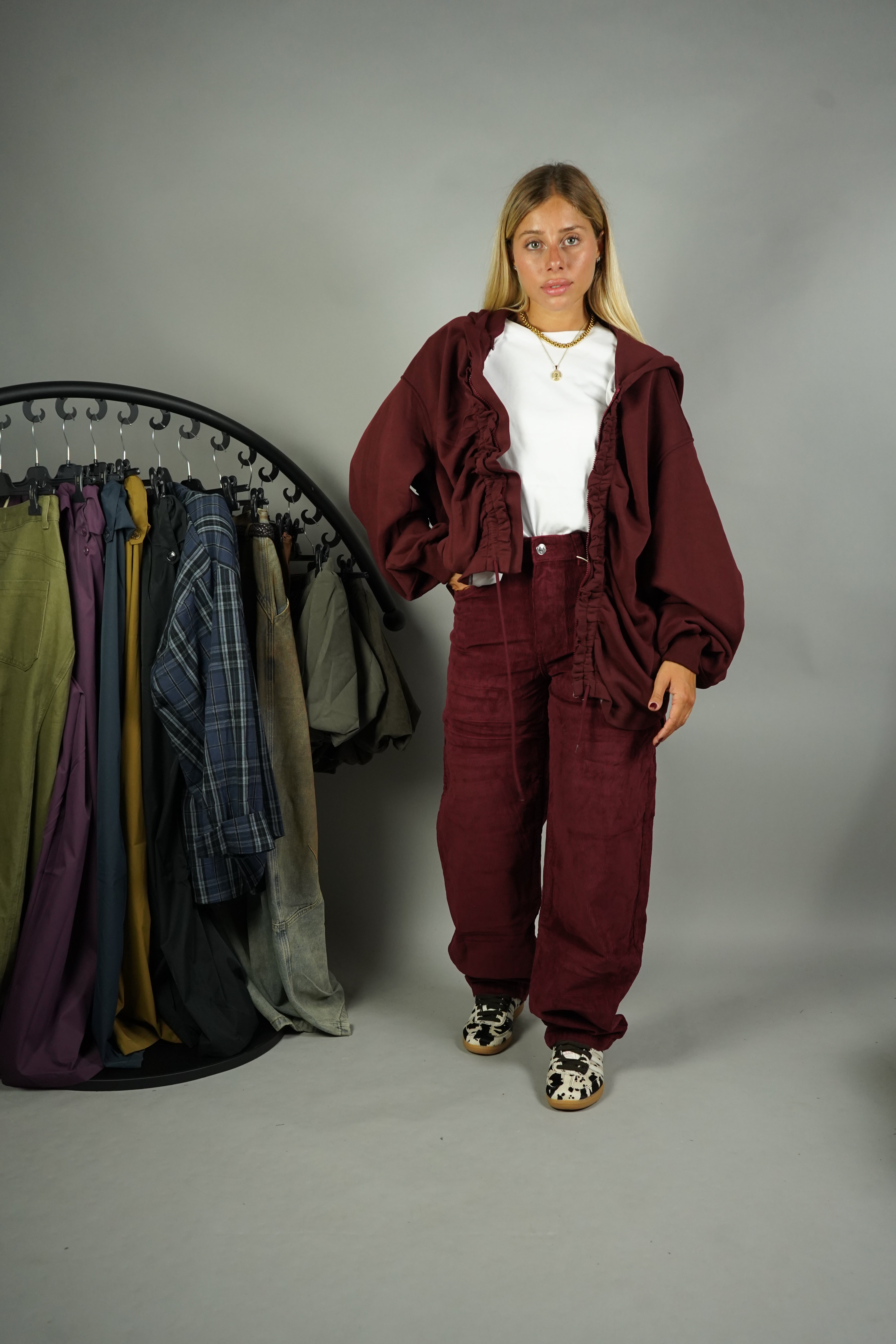 JEANS CARPENTER COSTINA BORDEAUX