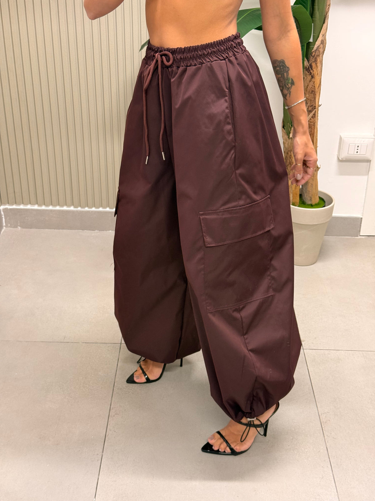 PANTALONE CARGO MELISSA BORDEAUX