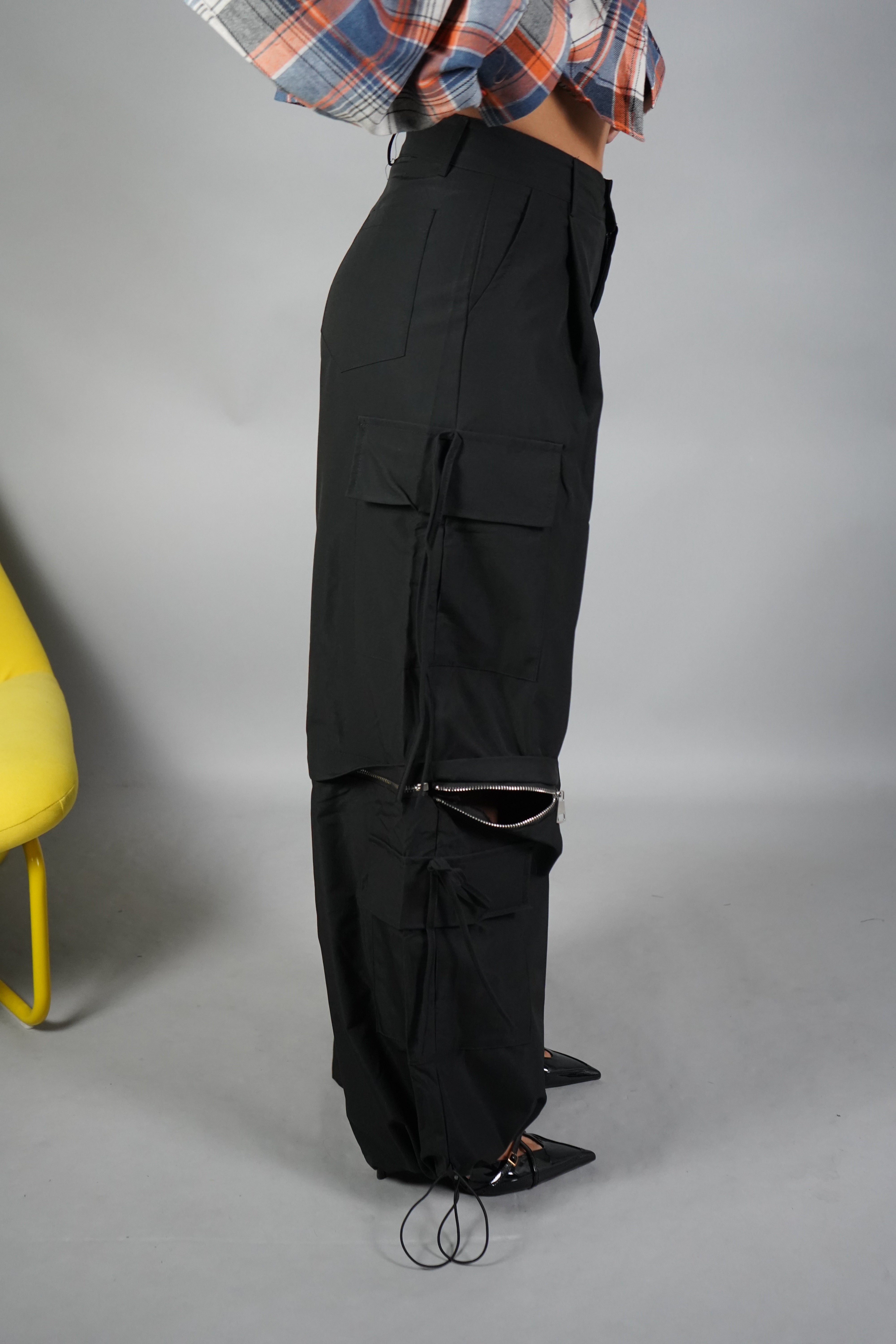 CARGO ZIP DUE IN UNO NERO