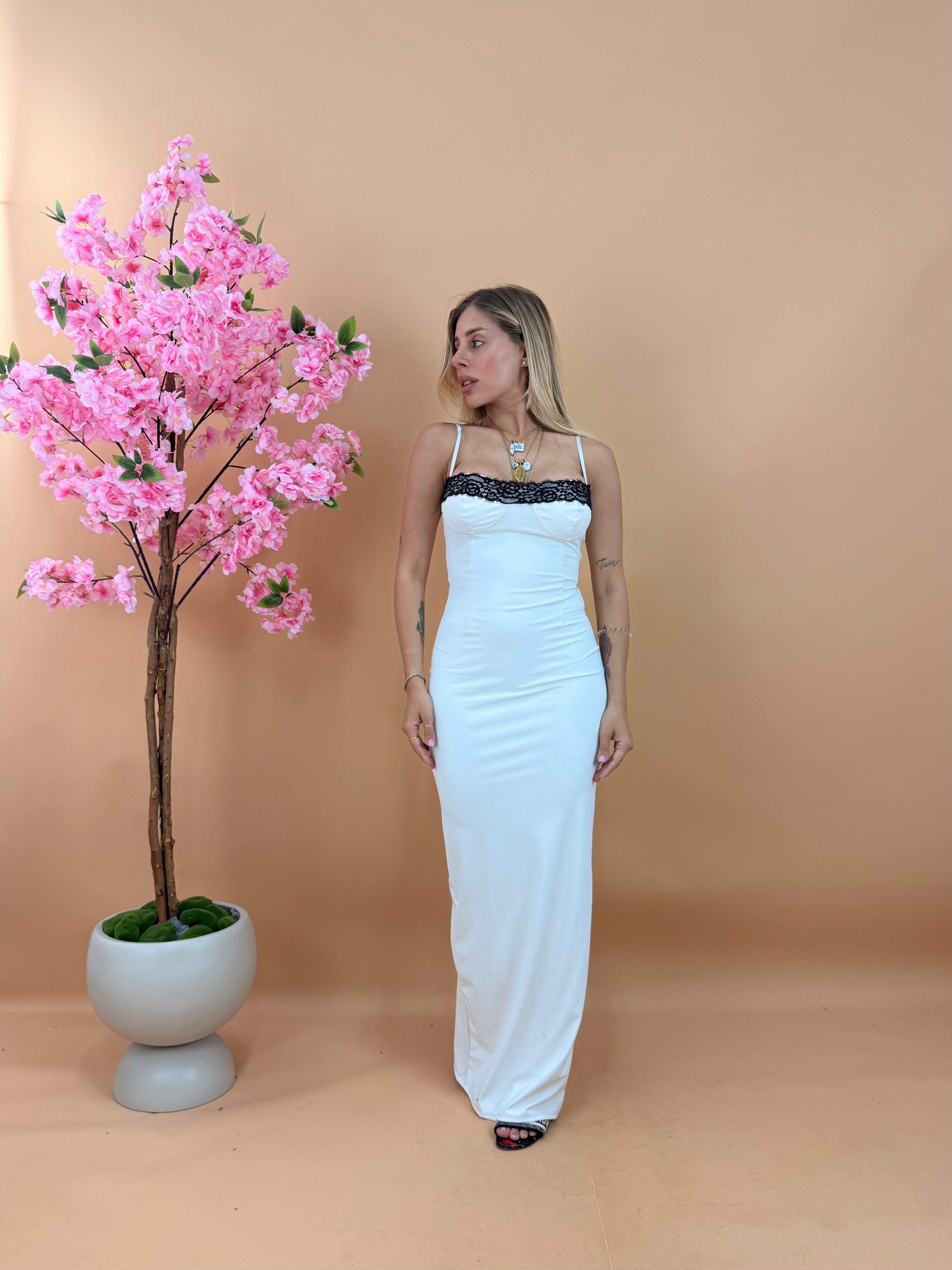 LONG DRESS BODRUM AVORIO