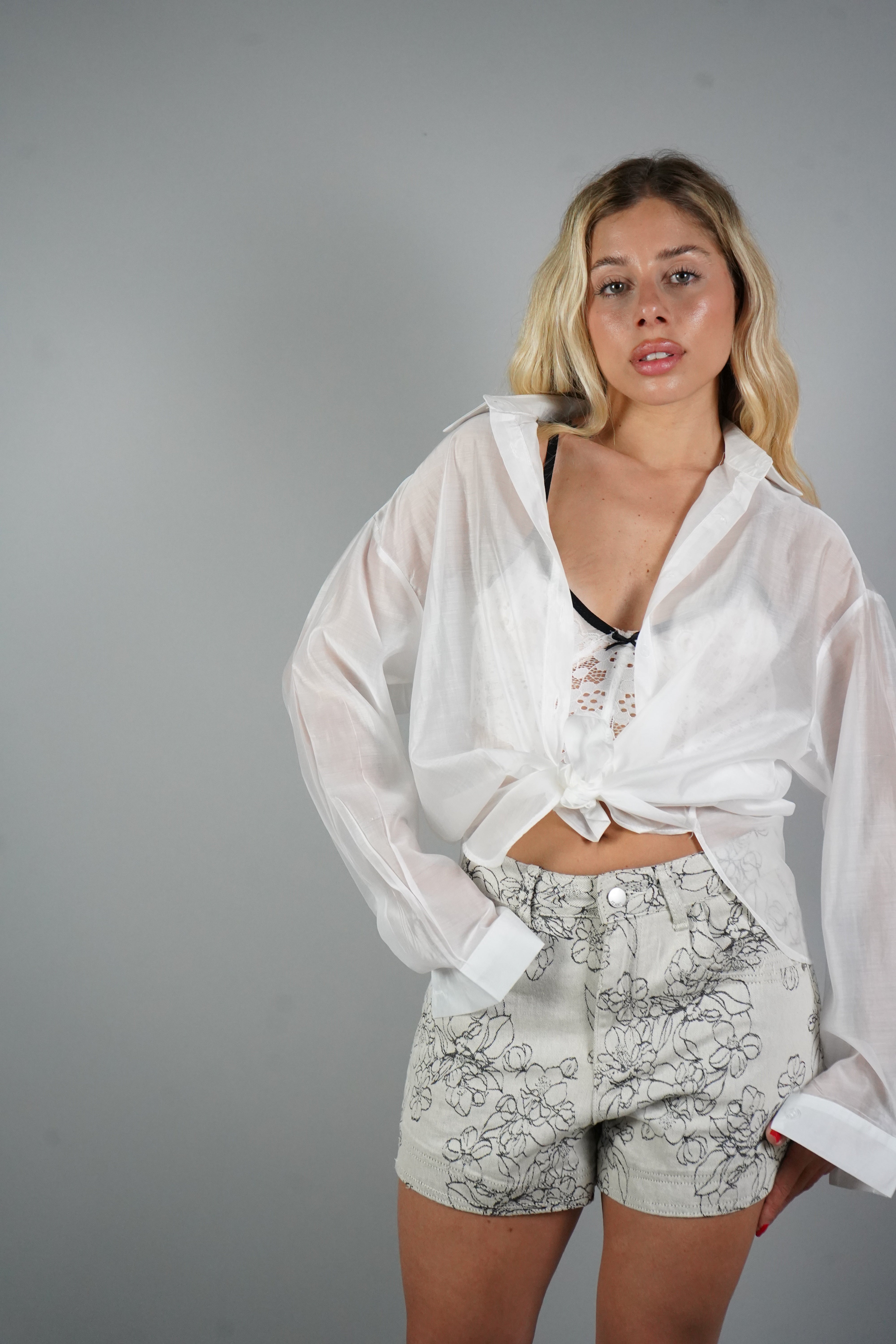 CAMICIA VELATA BIANCA