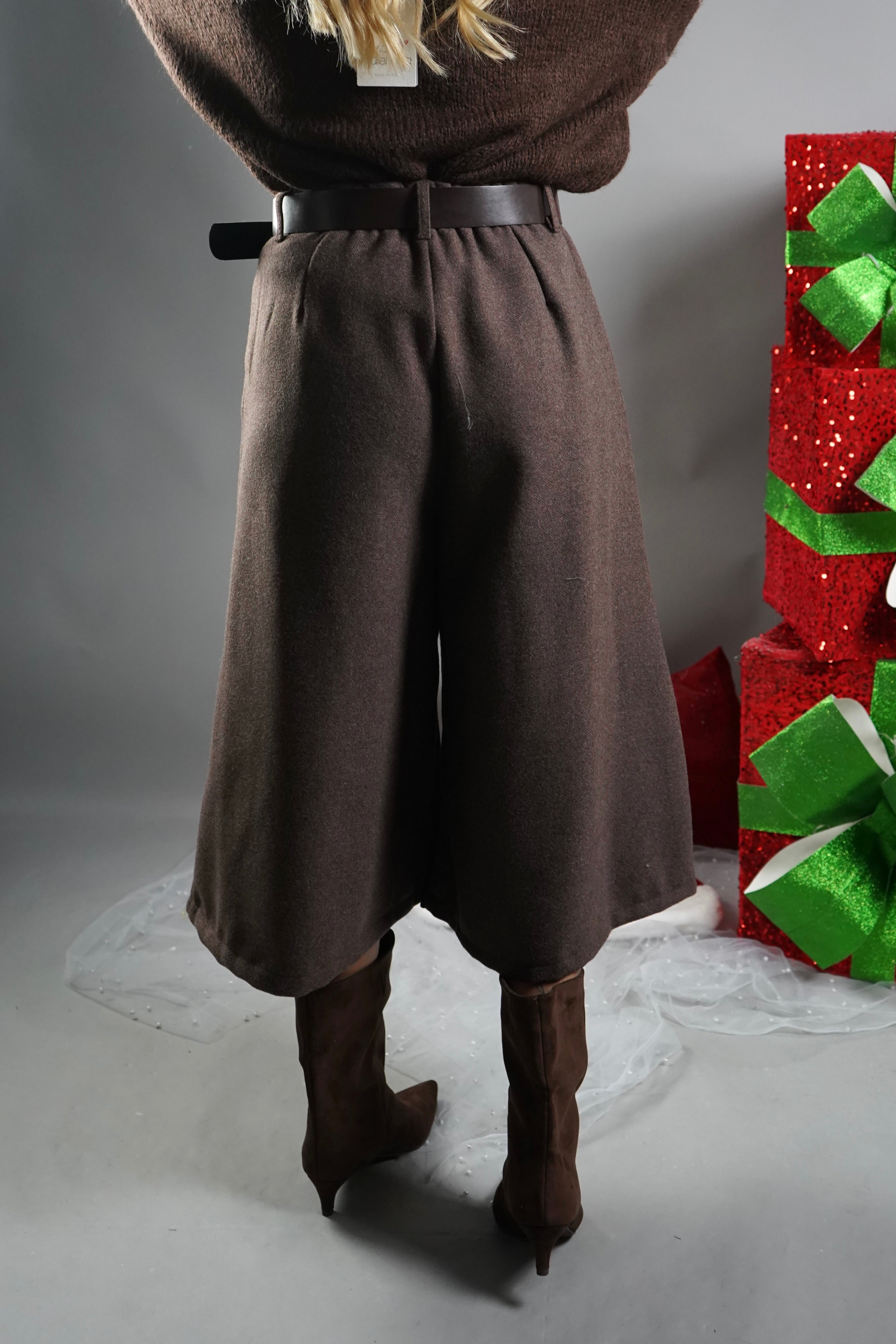 BERMUDA LANA MARRONE