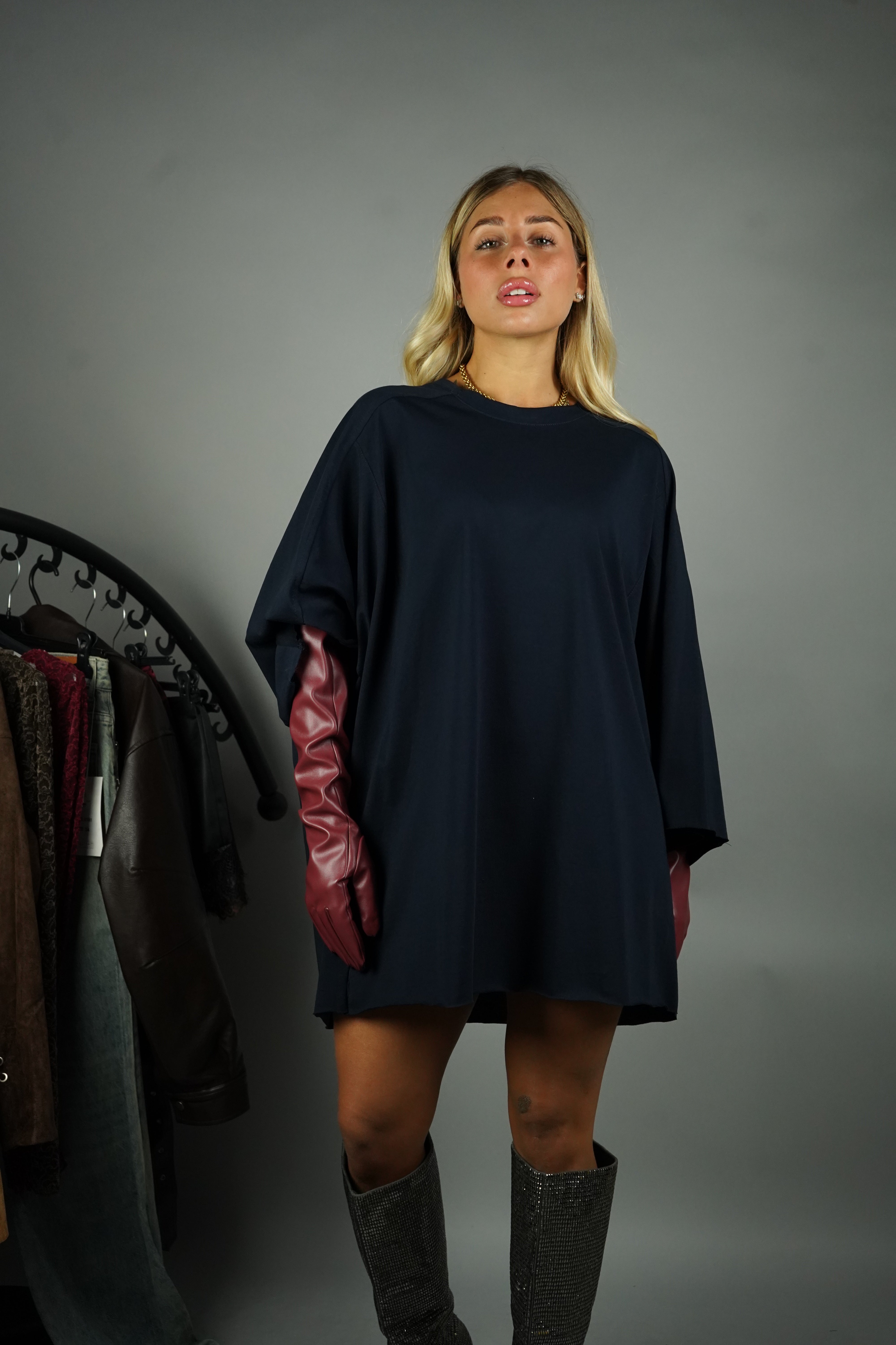 MAXI T-SHIRT WEST BLU