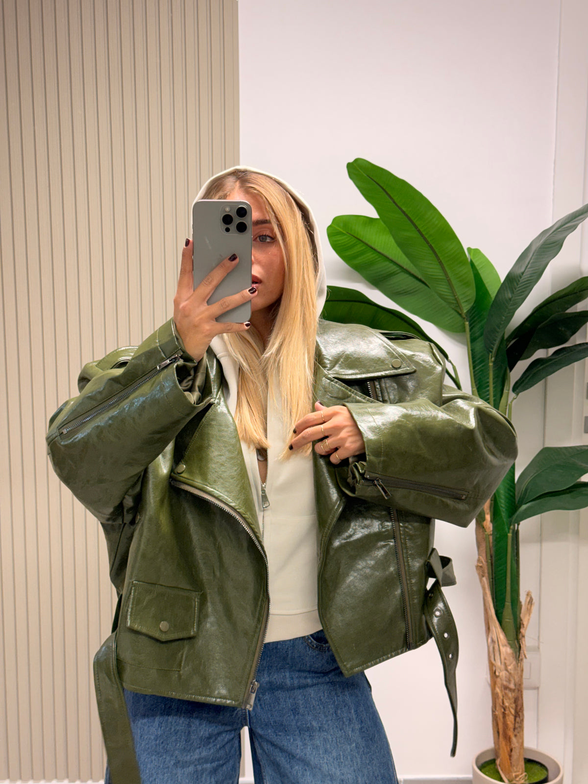CHIODO ECOPELLE OVERSIZE MARSIGLIA VERDE