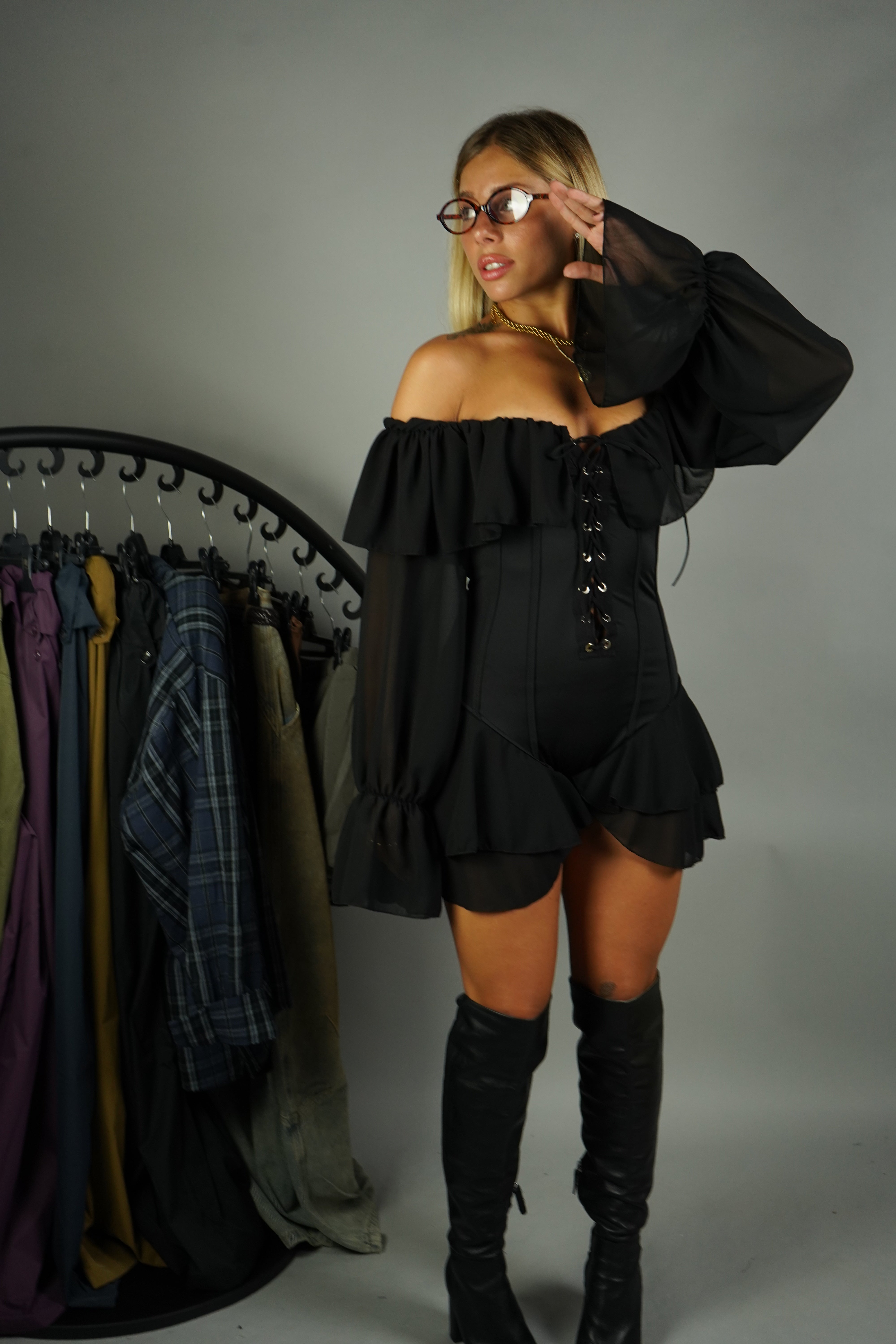 MINI JUMPSUIT GABRIELLA NERA