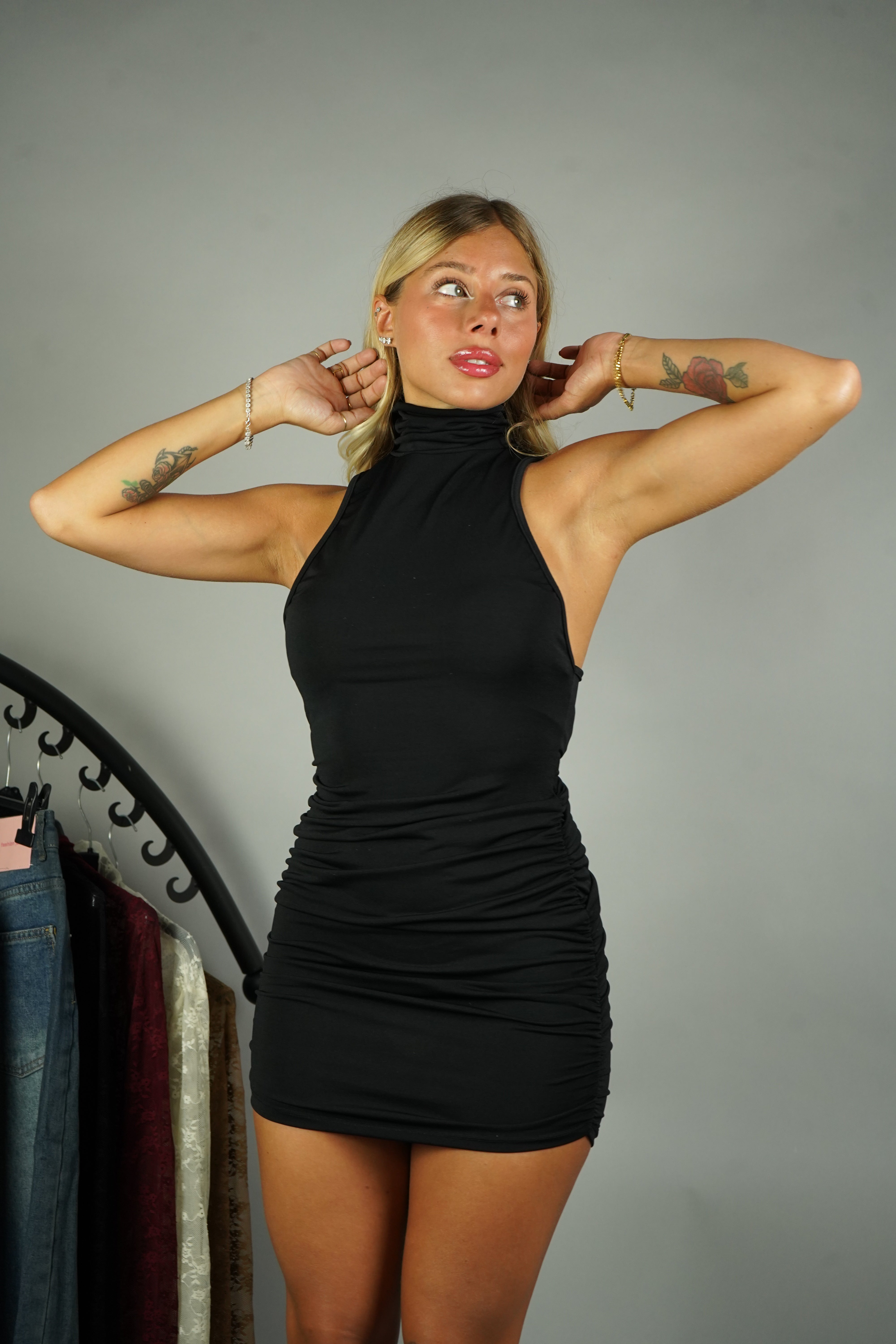 MINI DRESS LOLA NERO