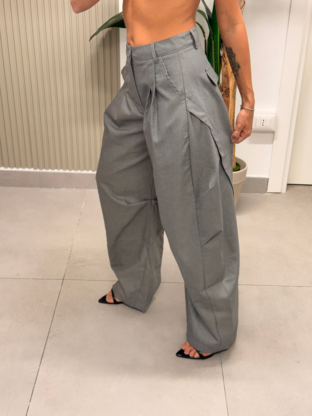 PANTALONE BALLON GIULIA GRIGIO