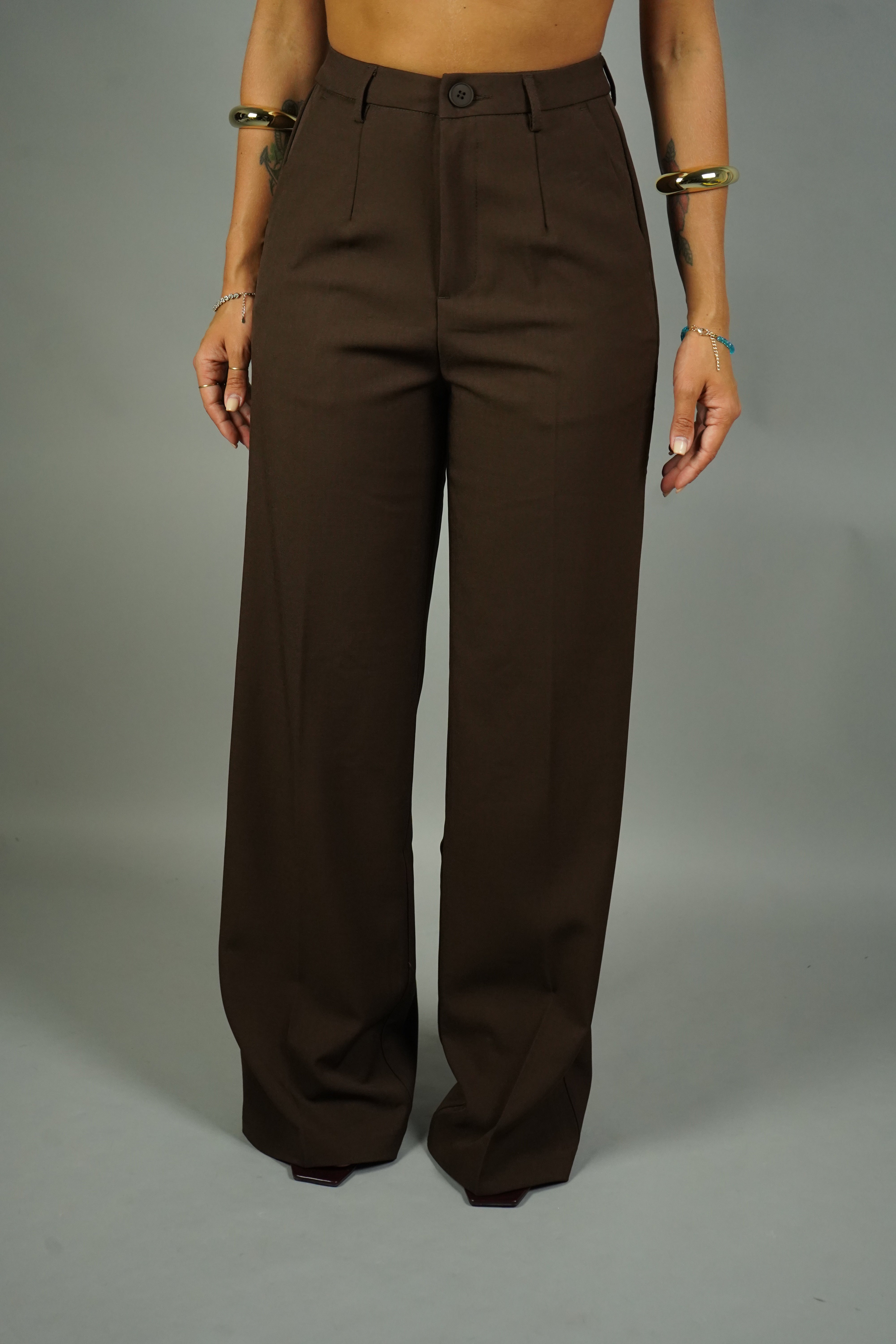 PANTALONE OFFICE MARRONE