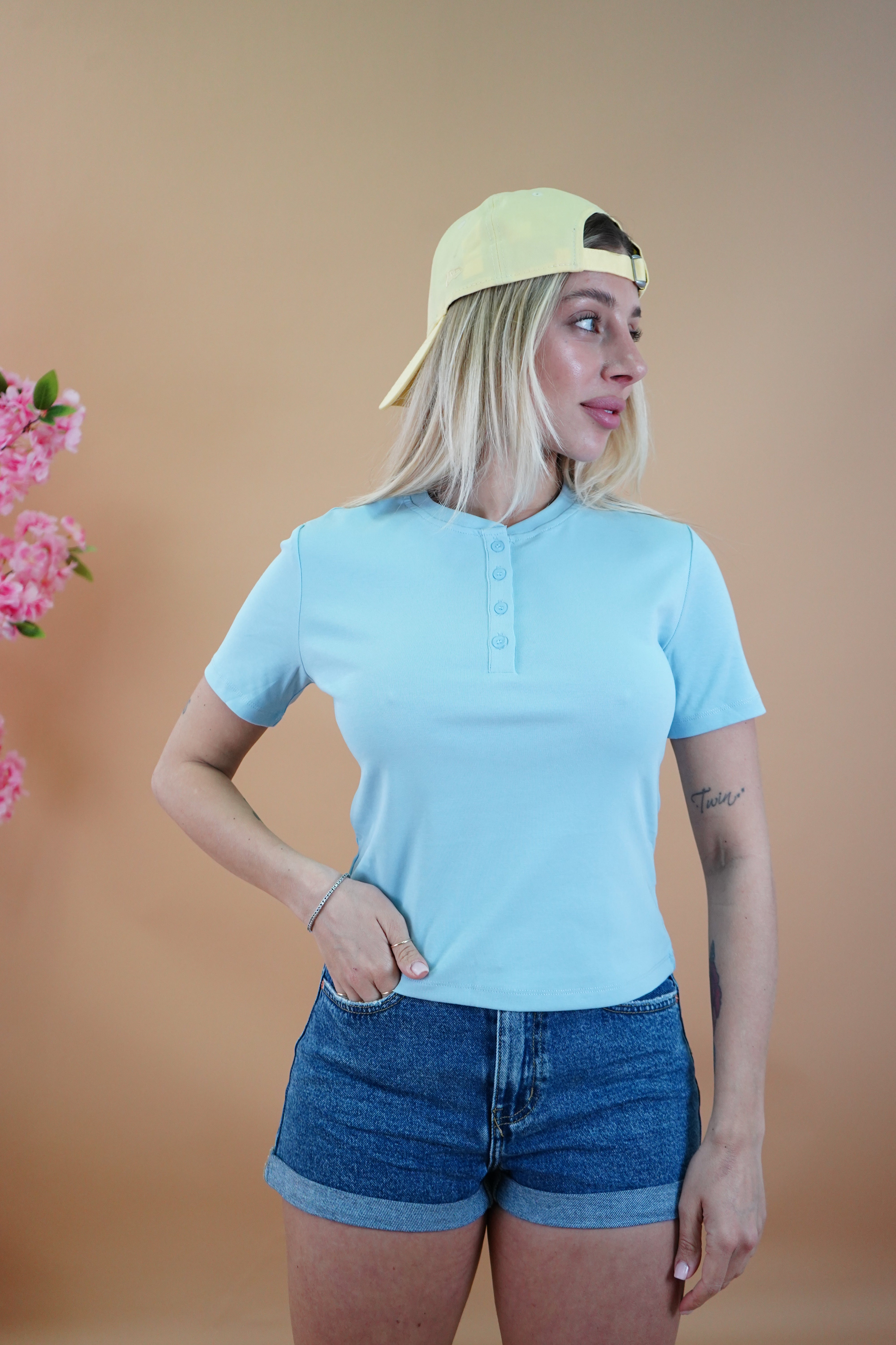 MAGLIA SERAFINA LUMINA AZZURRA