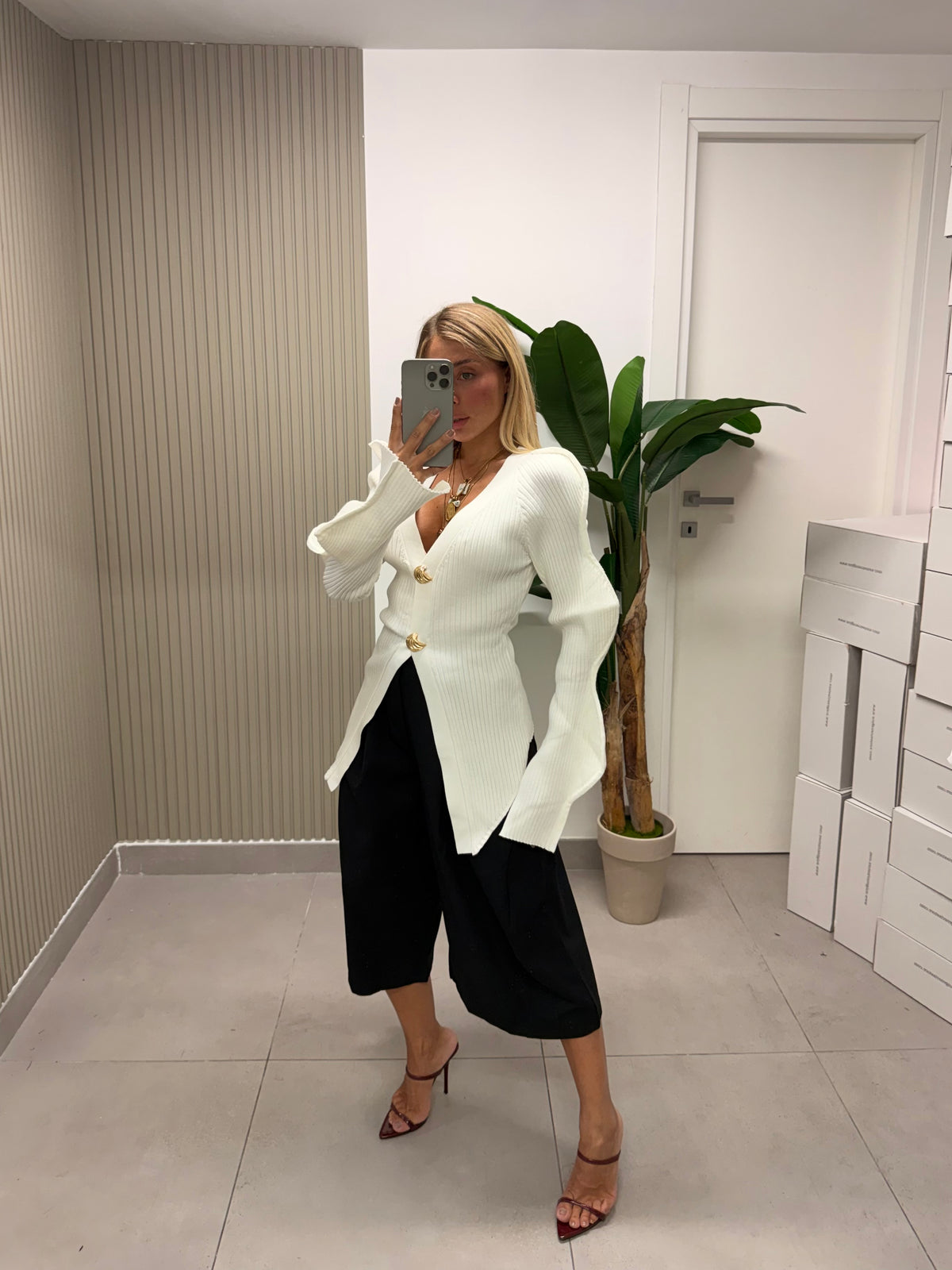 MAGLIA LIBELLULA BIANCA