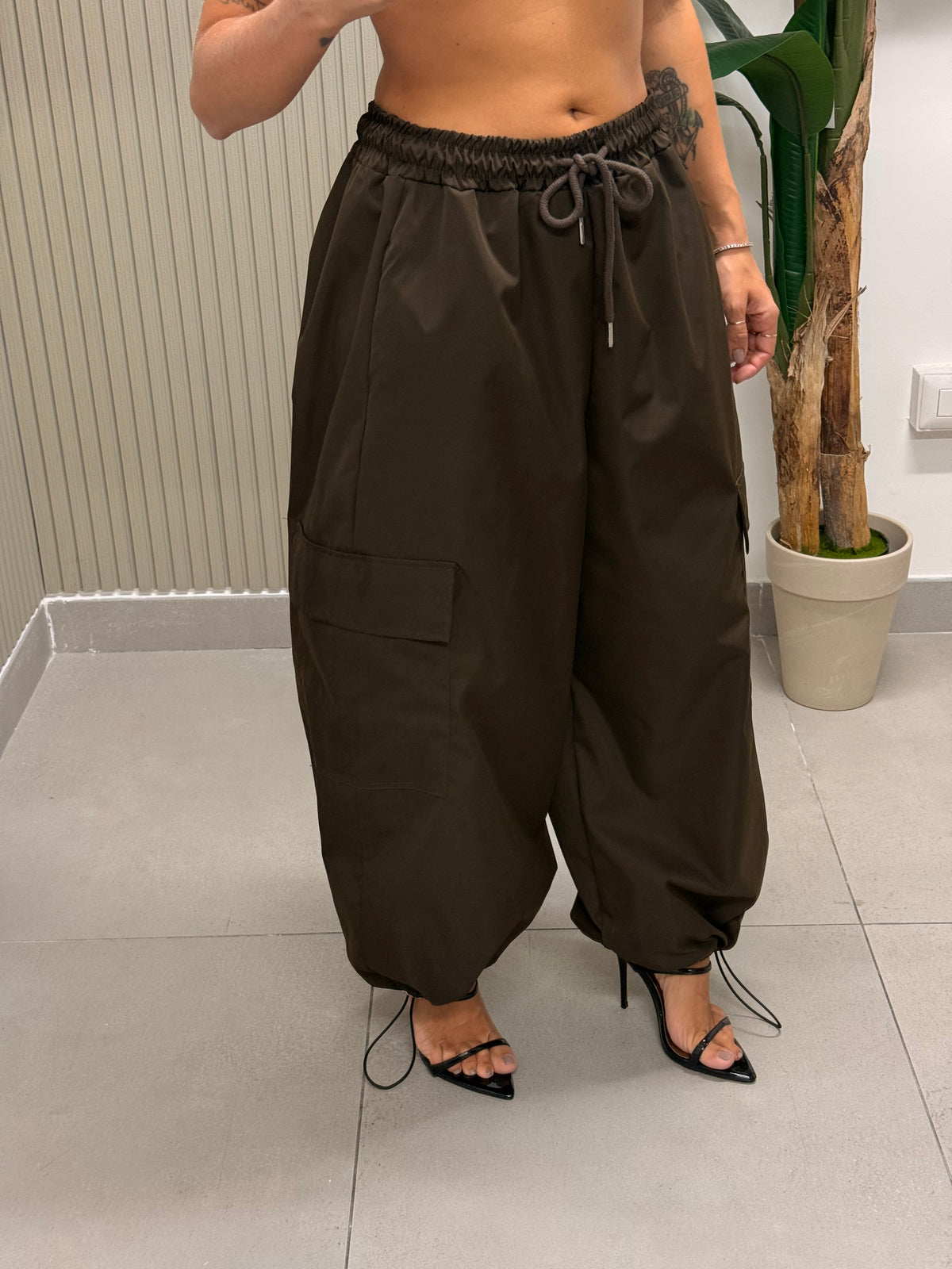 PANTALONE CARGO MELISSA MARRONE