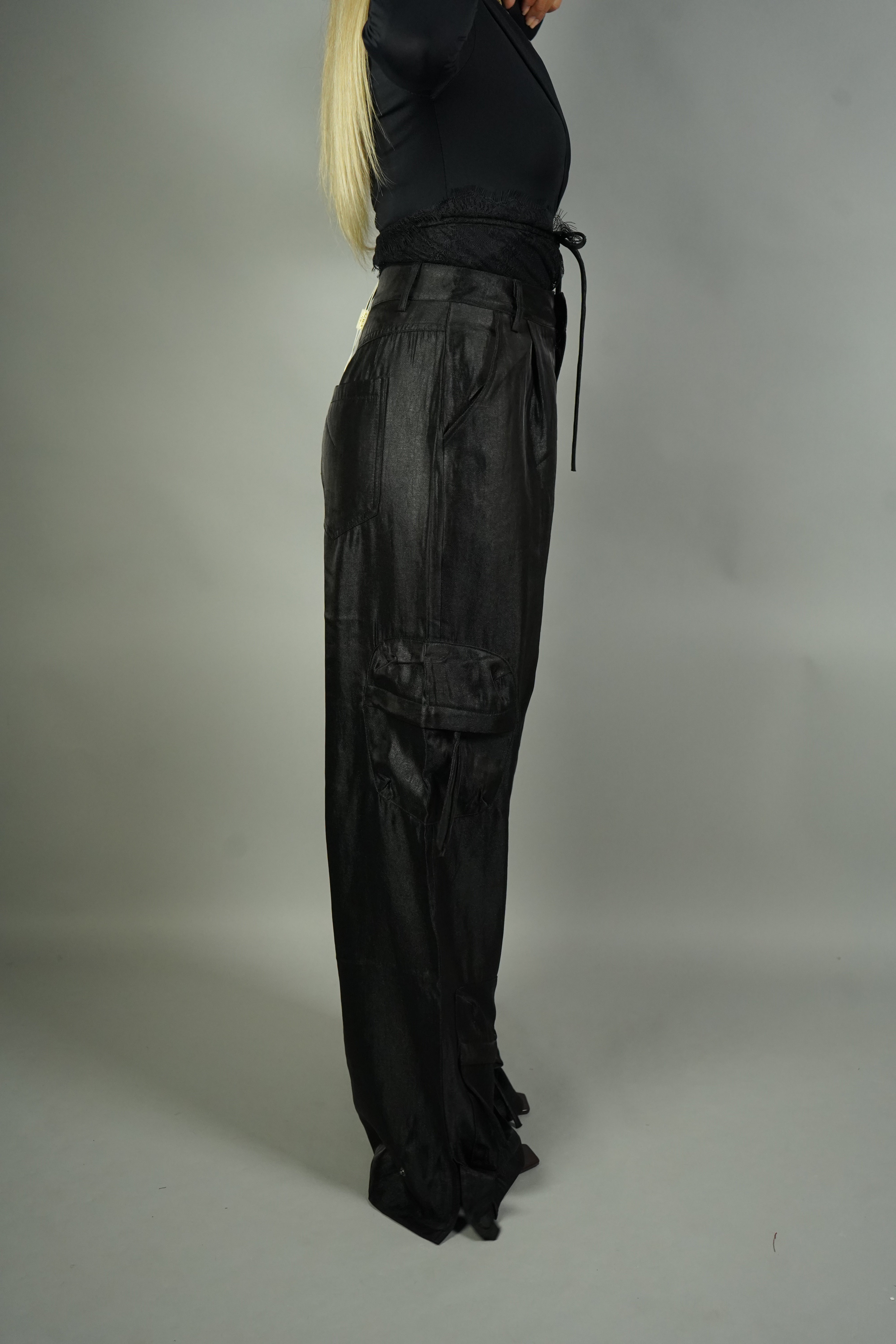 CARGO SATIN HOLLYWOOD NERO