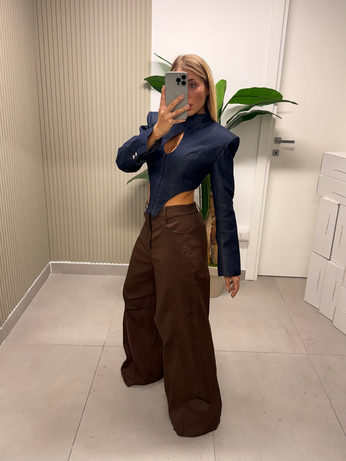 PANTALONE MICHELA MARRONE