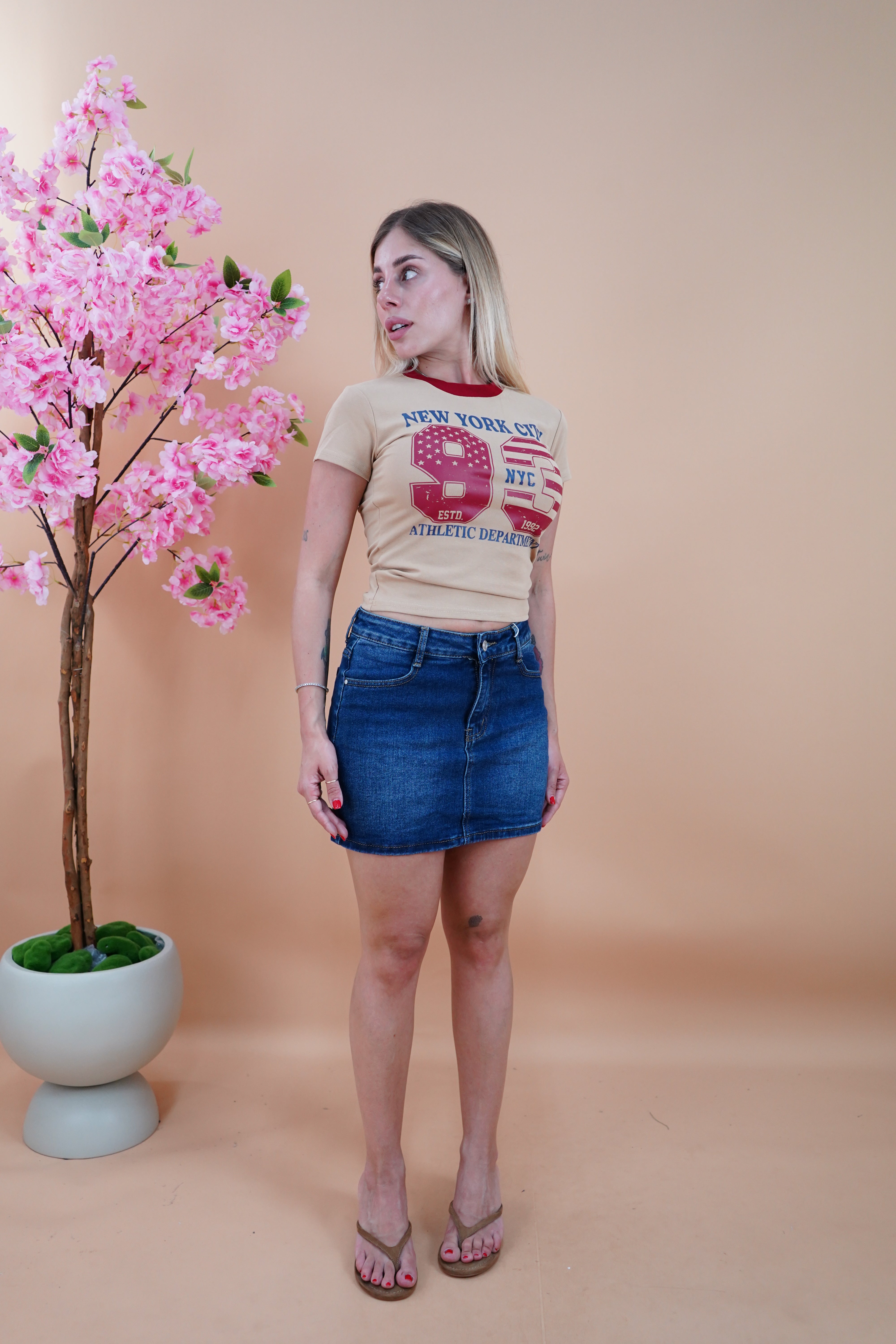 MINIGONNA DENIM LAVAGGIO ZERO