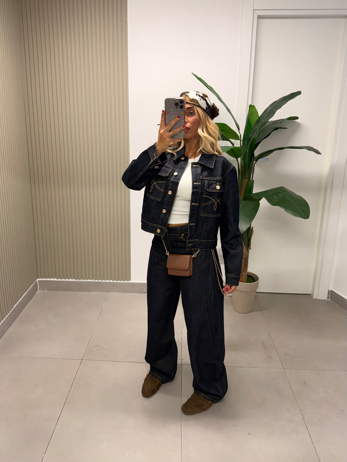 COORDINATO GRAZIA DENIM SCURO