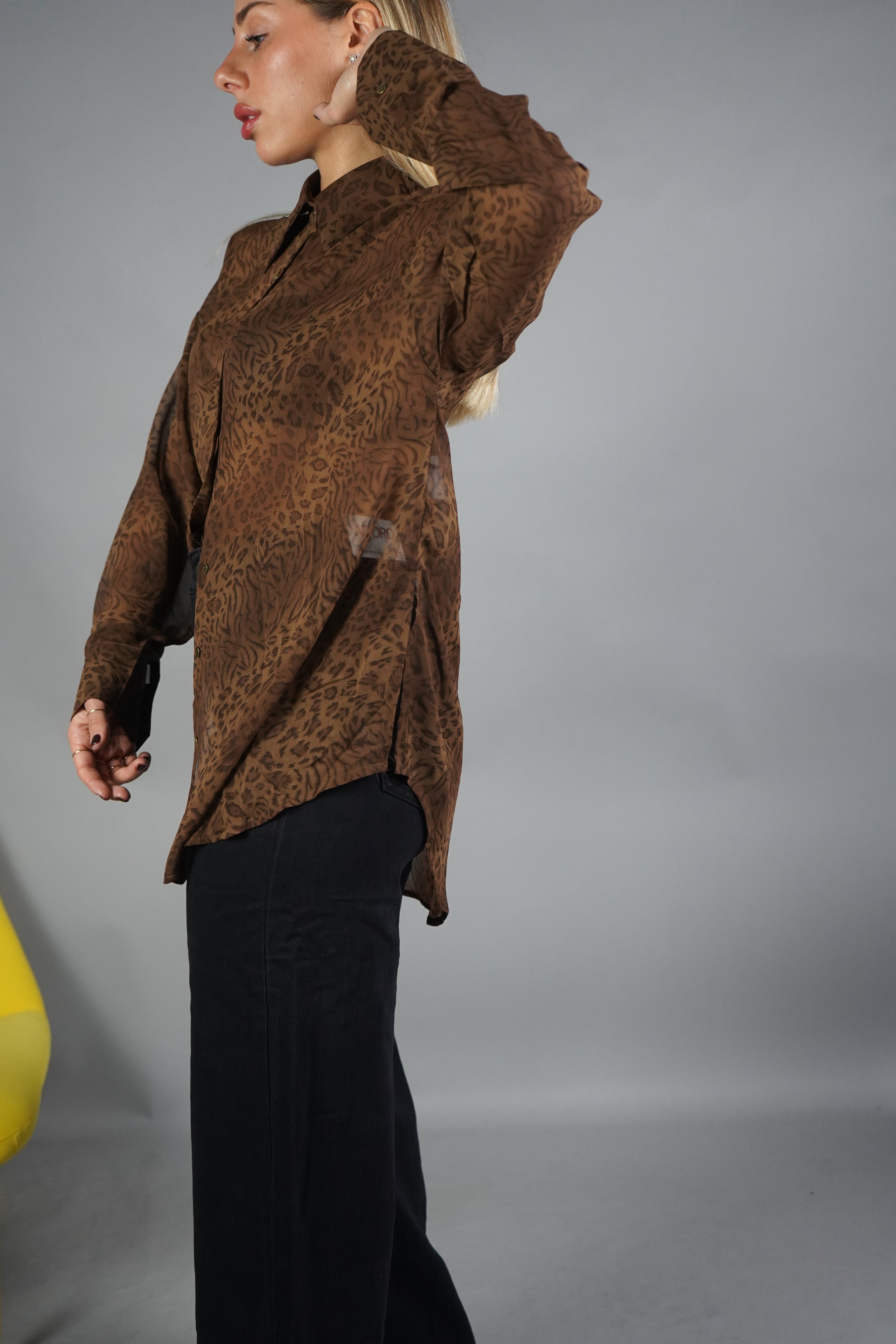 CAMICIA ANIMALIER VELATA