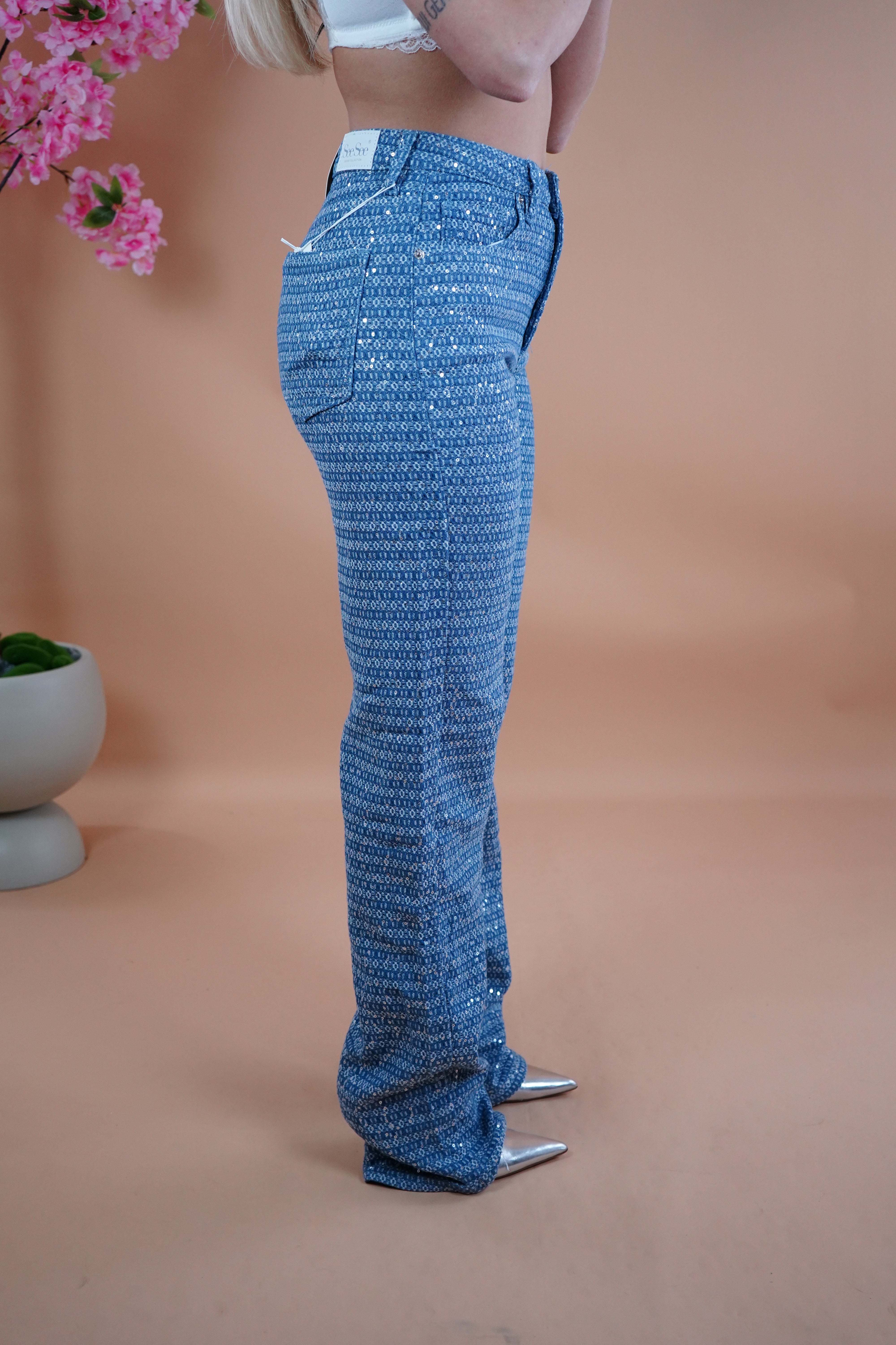COORDINATO DENIM E PAILLETTES SESE