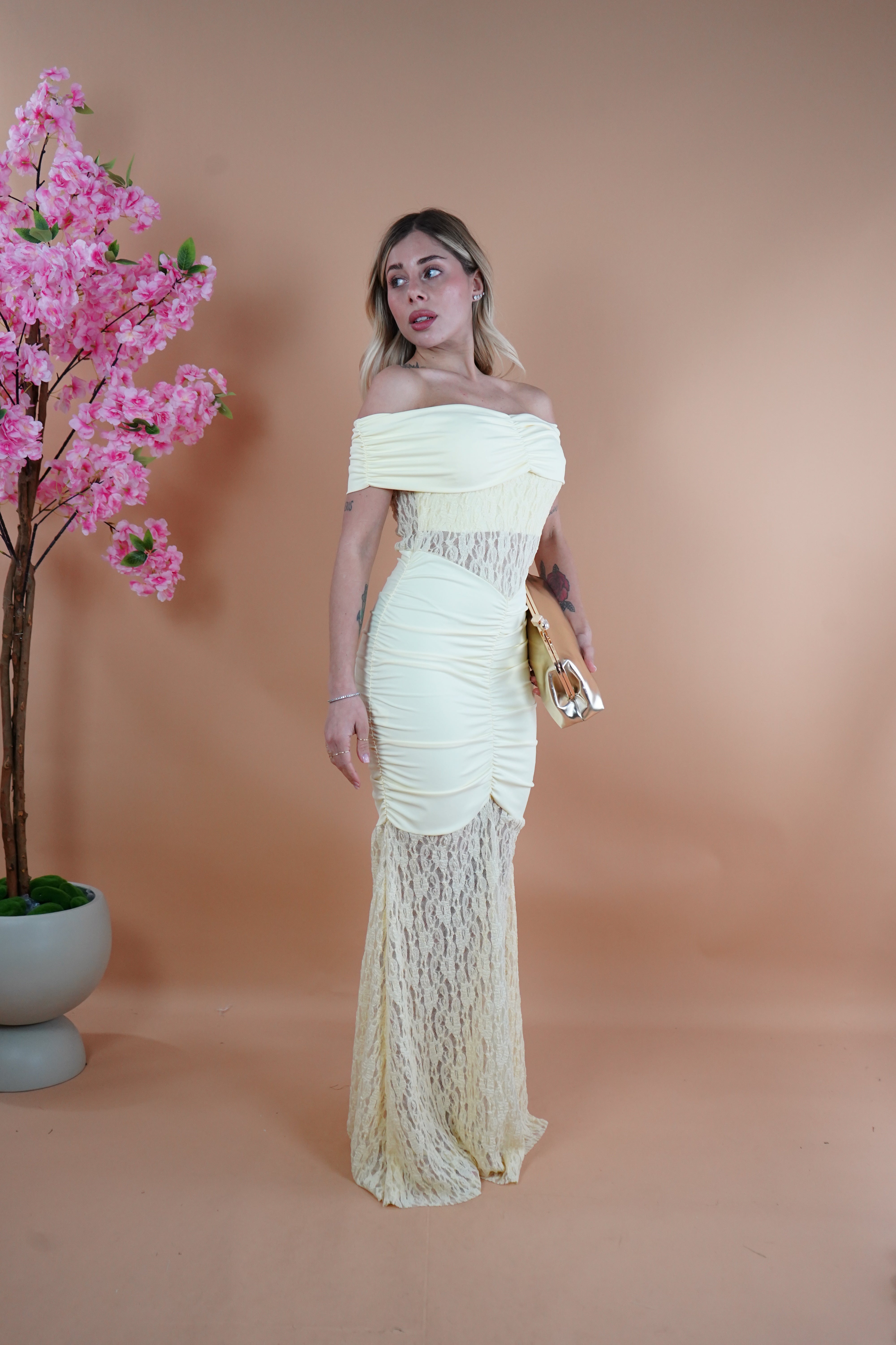 LONG DRESS DIANA GIALLO