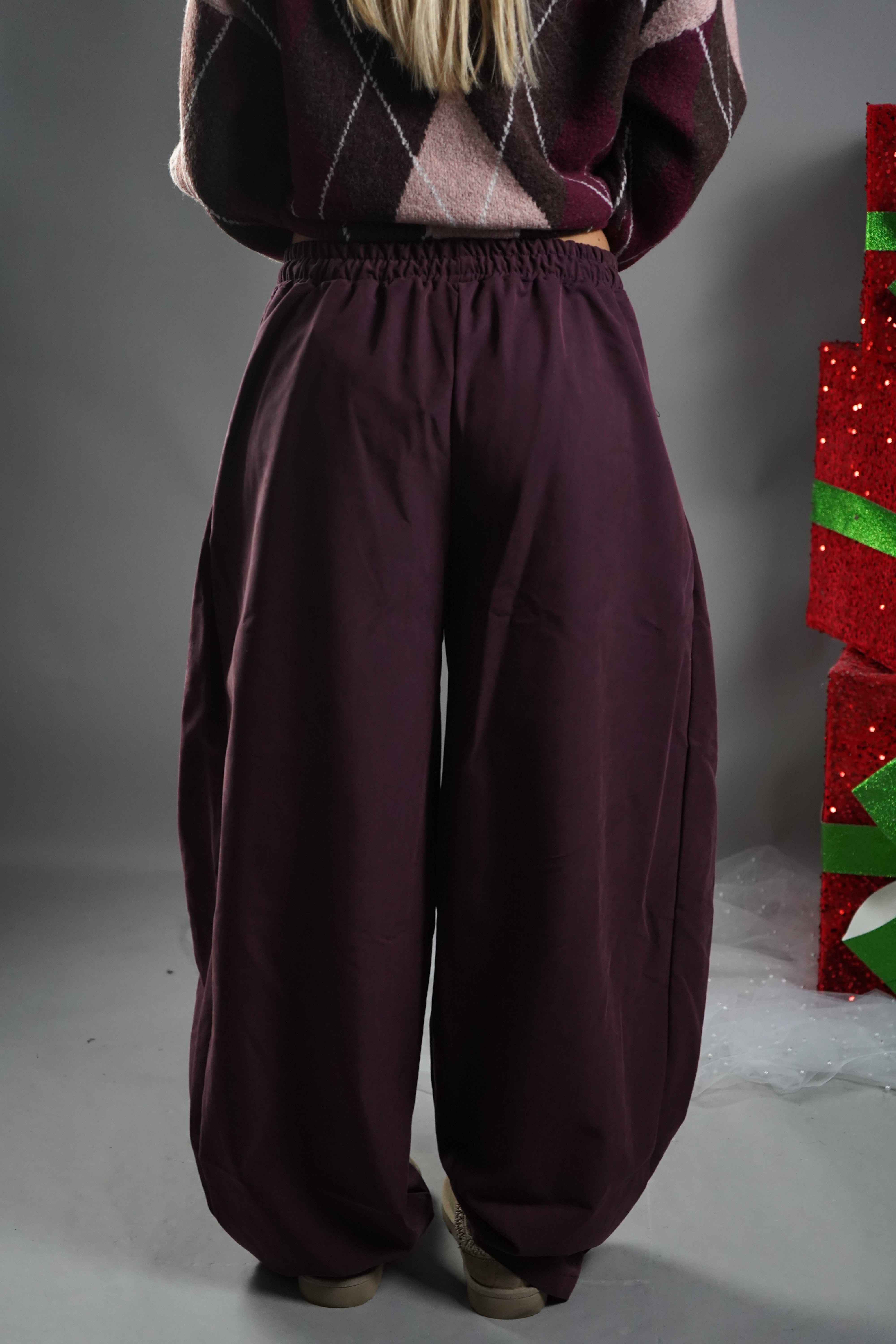 PANTALONE BALLON PRUGNA