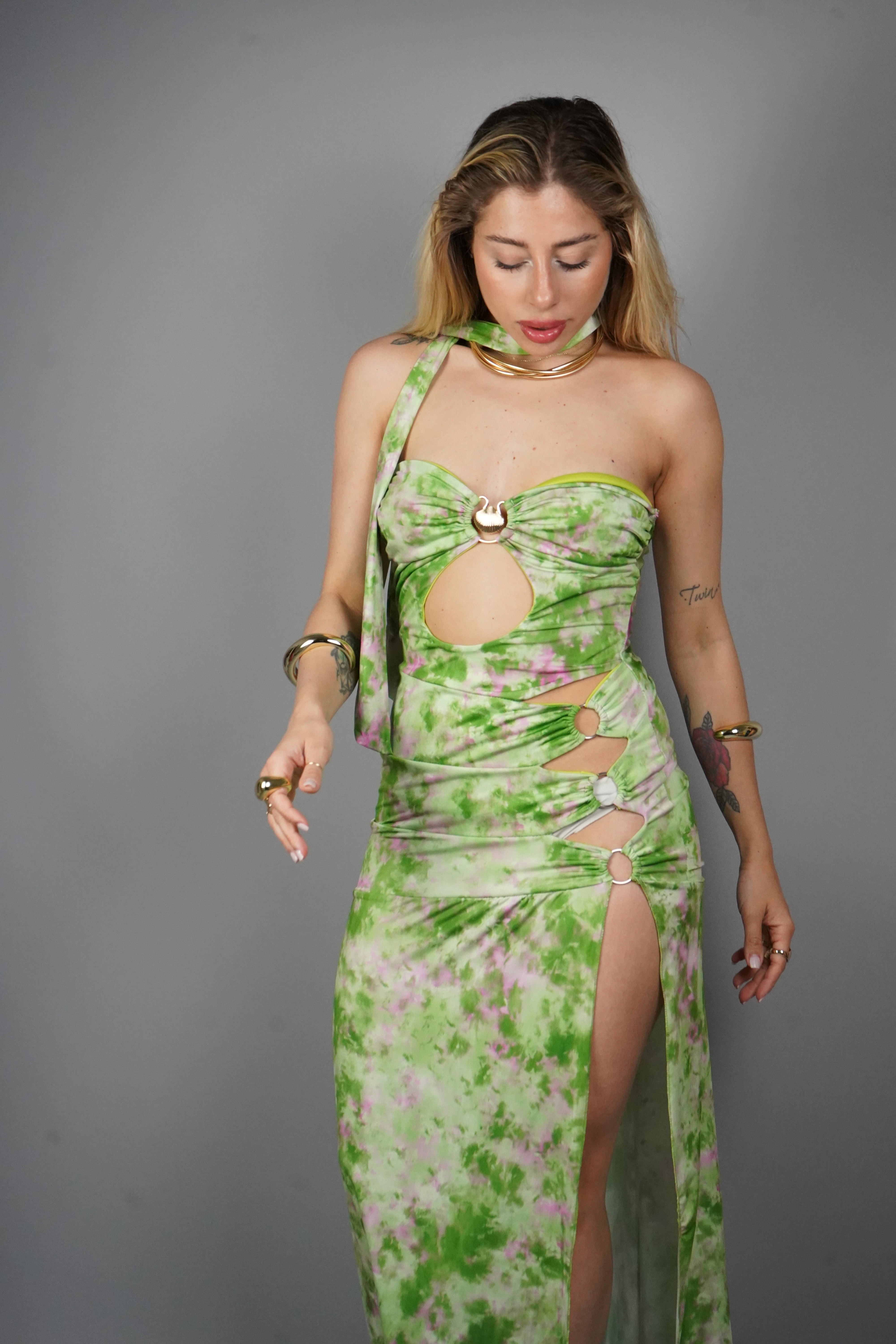 LONG DRESS MYKONOS VERDE